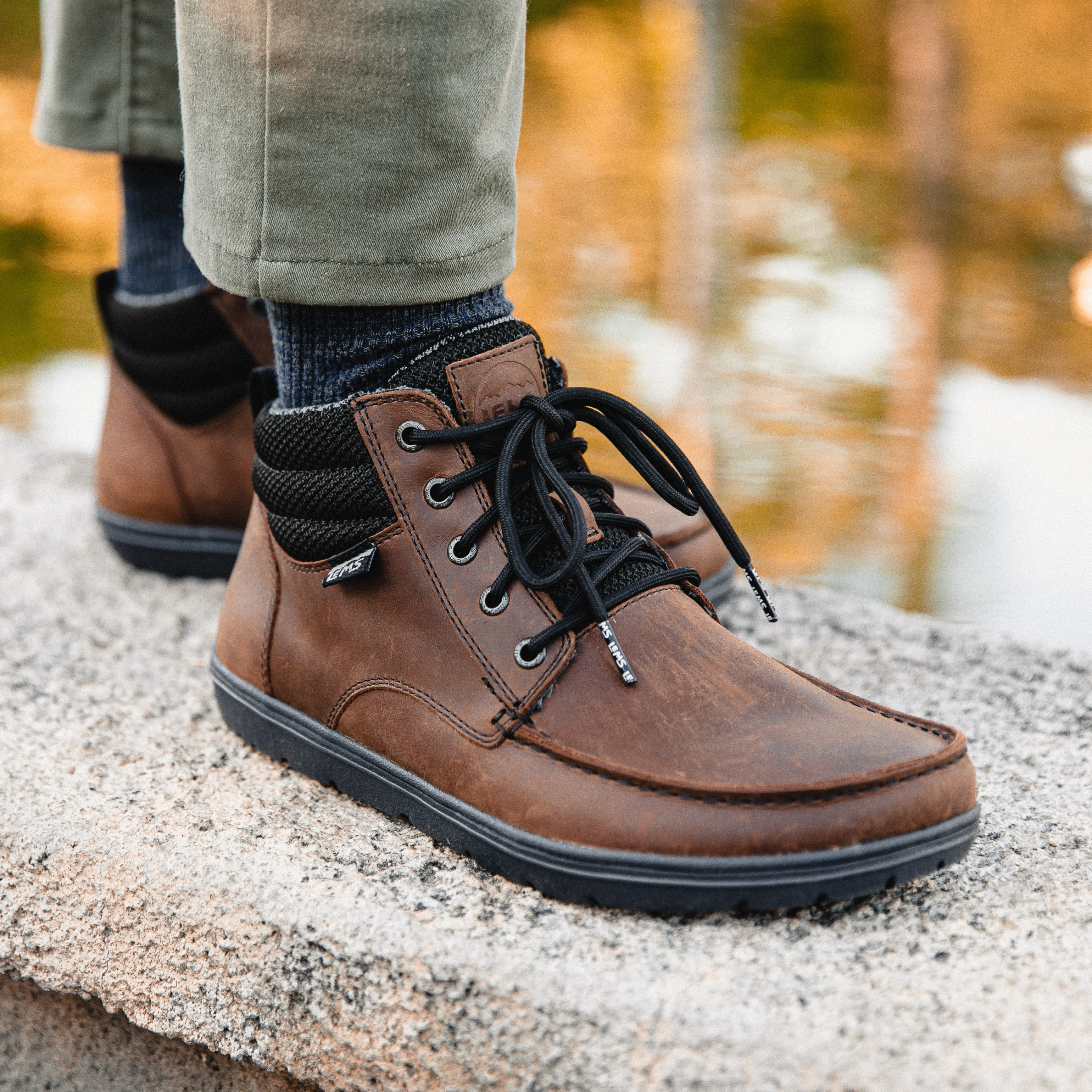 chukka boots on feet