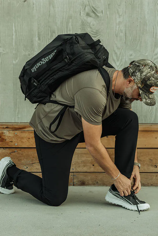 Patagonia Gear Expert Breaks Down His One-Bag Travel Essentials | Huckberry Patagonia Gear Expert Breaks Down His One-Bag Travel Essentials | Huckberry