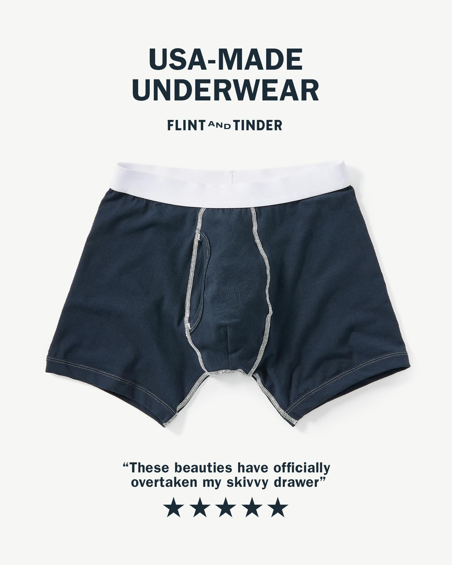Flint and Tinder: Heritage Underwear Shop | Huckberry