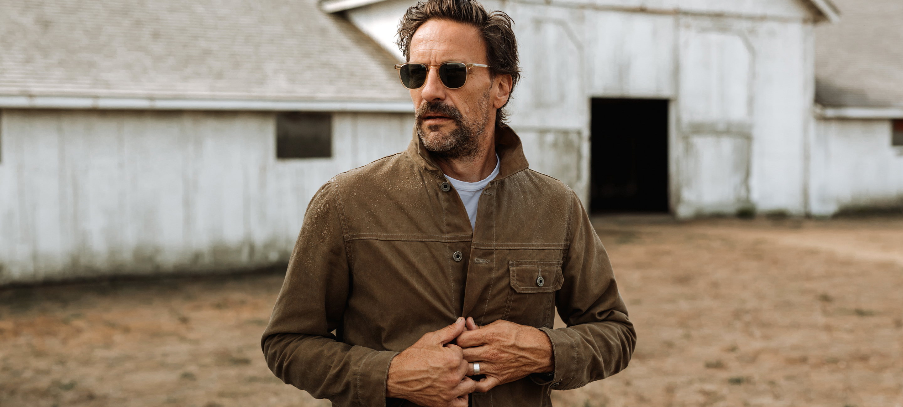 flannel lined waxed jacket