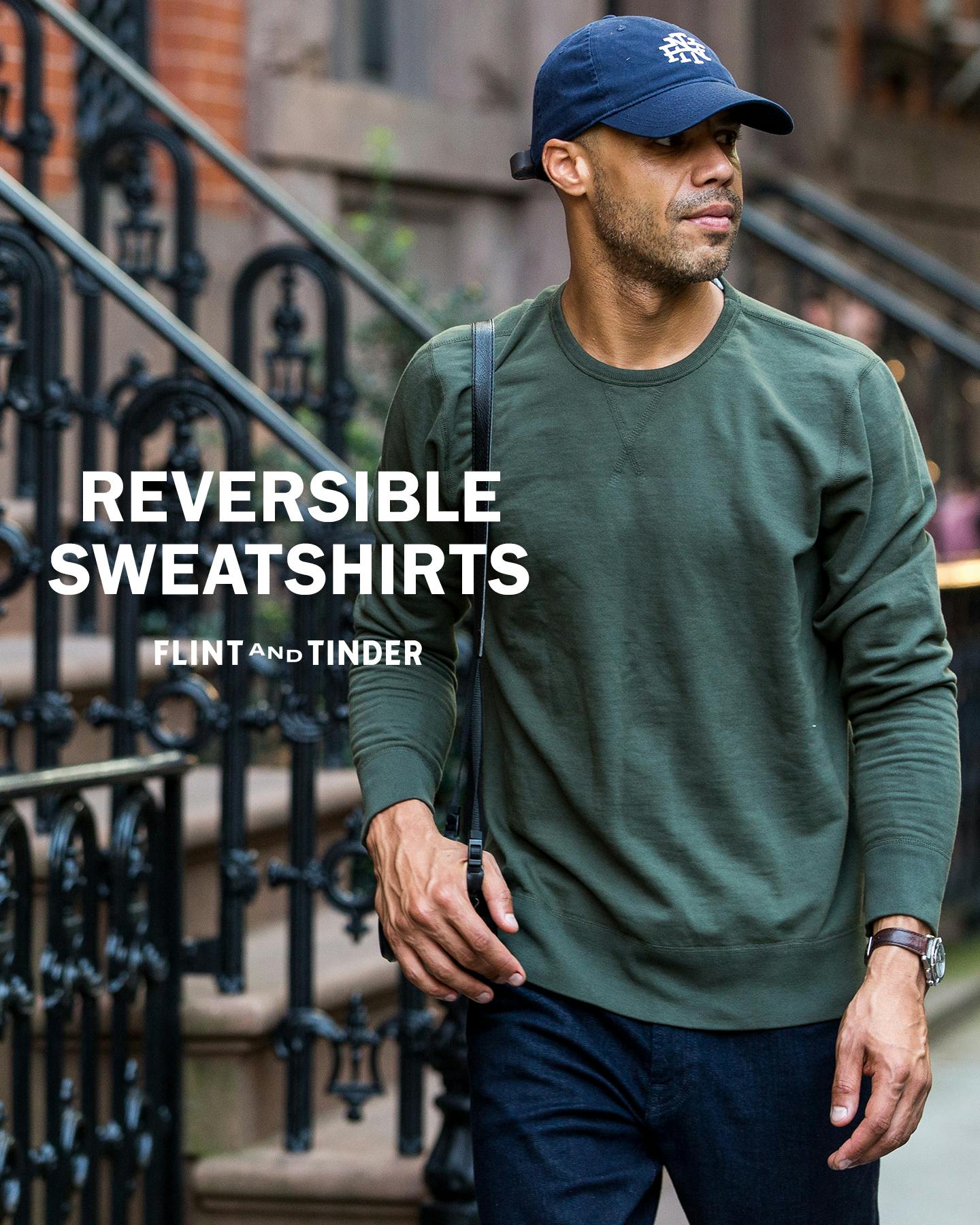Flint and Tinder: Reversible Sweatshirts