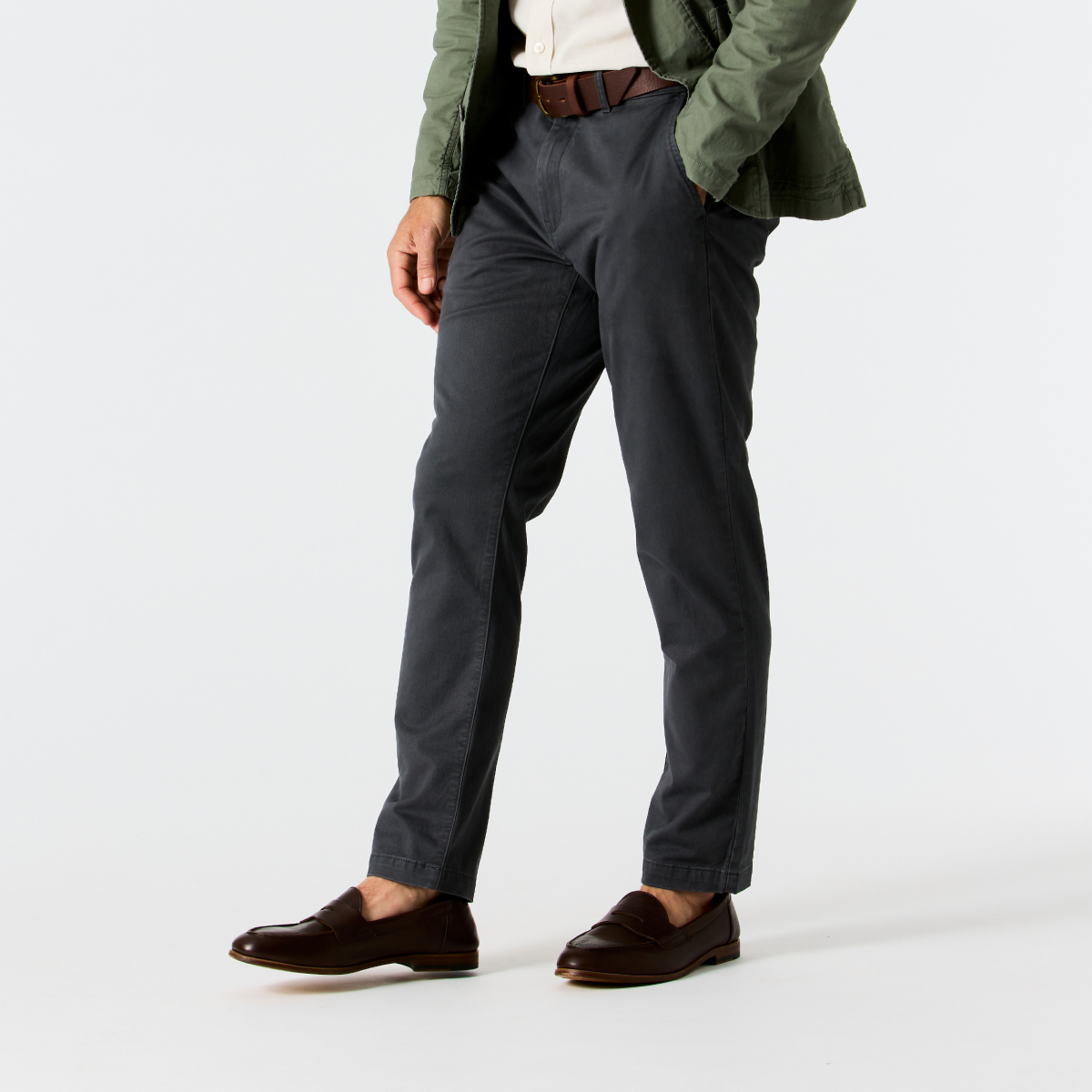 Flint and Tinder 365 Corduroy Pant - HB Athletic Tapered - Charcoal |  Casual Pants | Huckberry