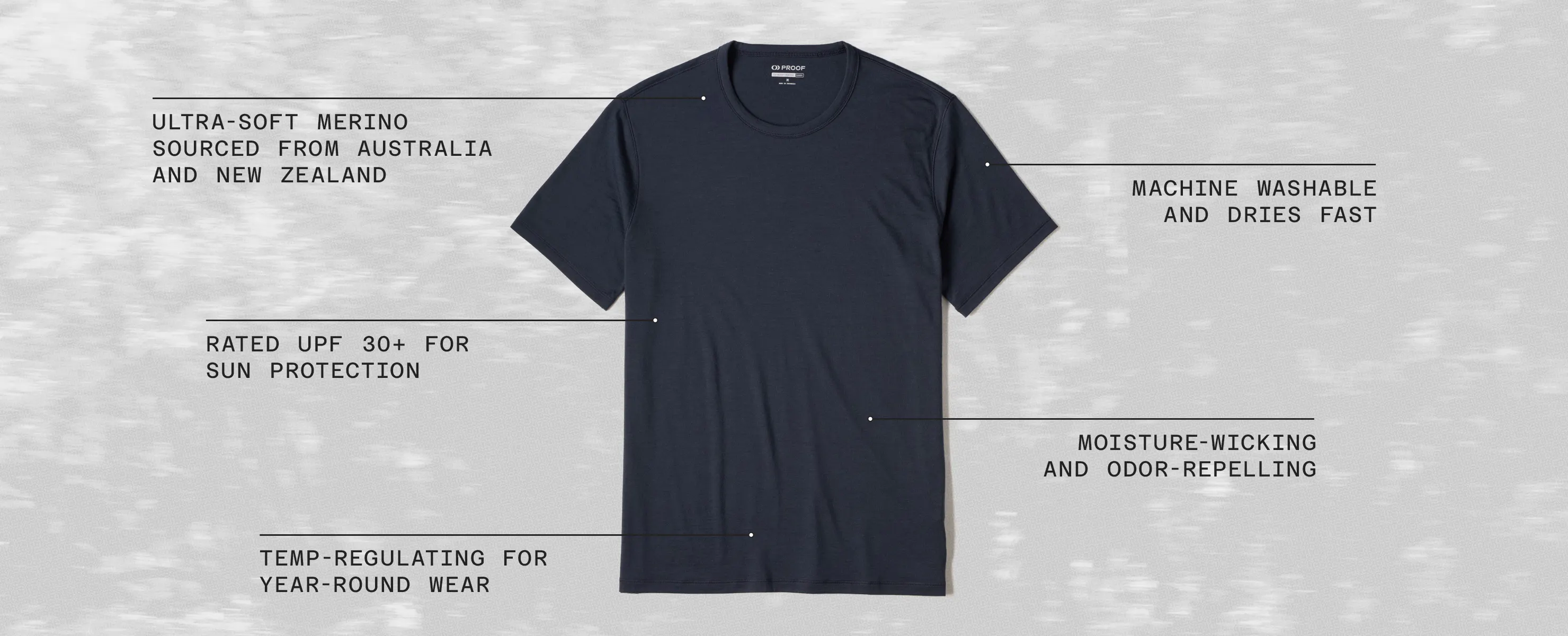 Proof 72-Hour Merino T-Shirt - Classic Fit - Desert Brown | Short