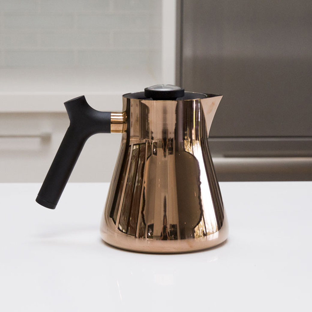 Fellow Raven Tea Kettle and Steeper Copper Coffee & Tea Huckberry