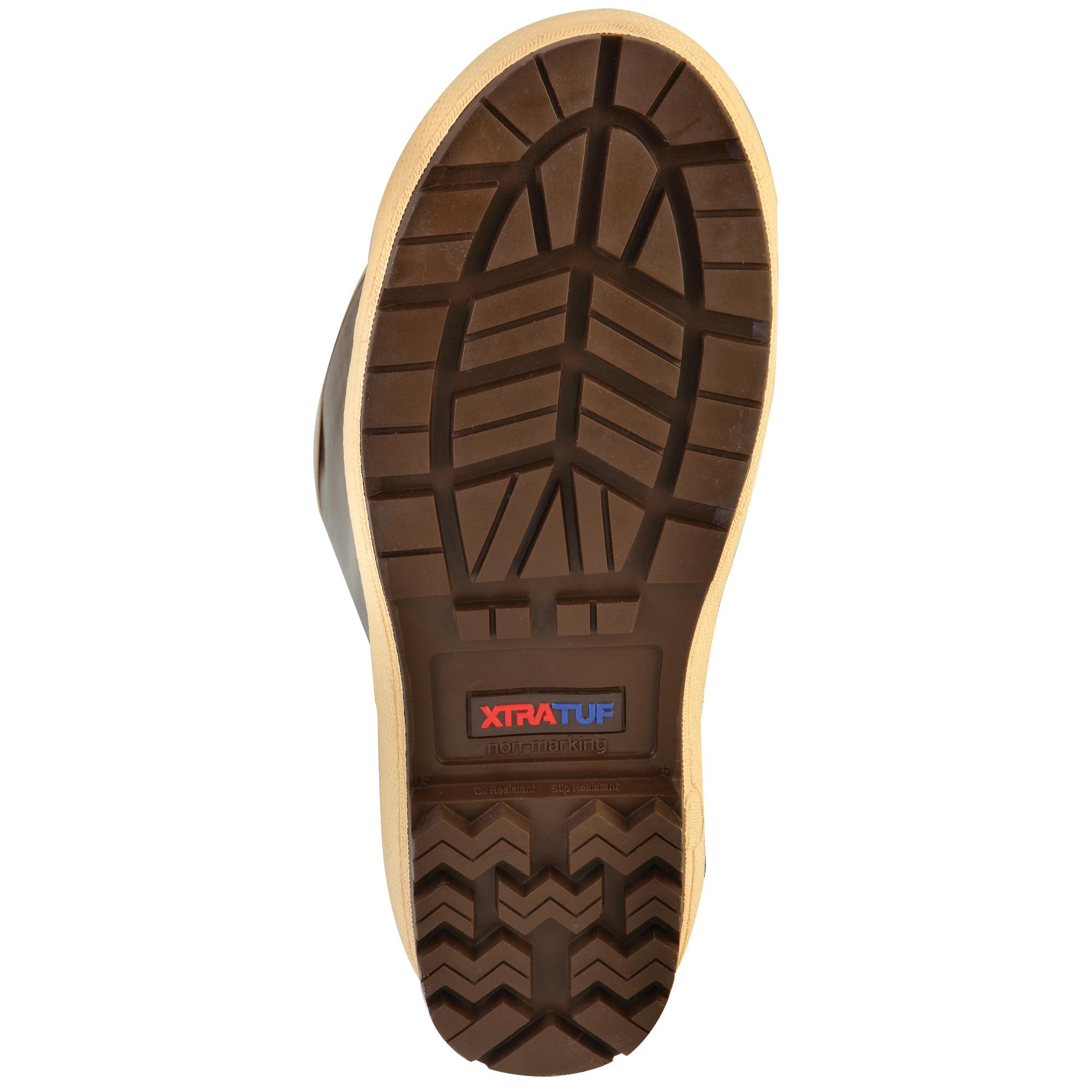 XTRATUF Deck Boot - 12 - Chocolate/Tan, Rain Boots
