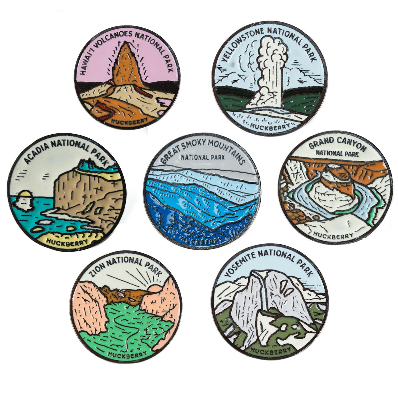 Huckberry National Parks Pin Set