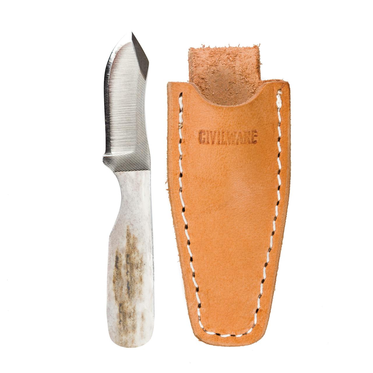 Civilware Elk Gripper Knife + Sheath