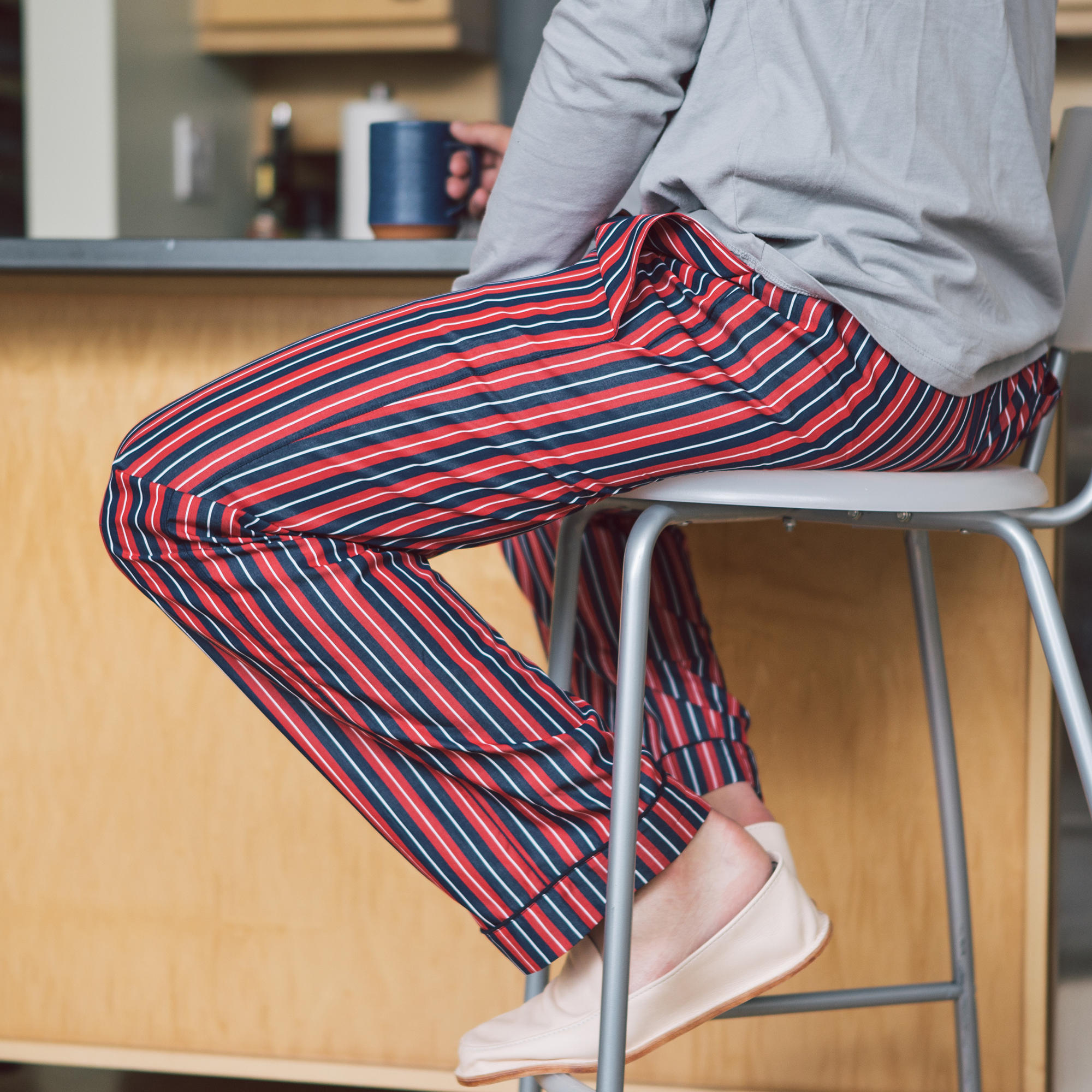 SLEEPY JONES - MARCEL PAJAMA PANT -END ON END WHITE スリーピージョーンズ - マルセルパジャマパンツ - エンドオンエンド ホワイト
