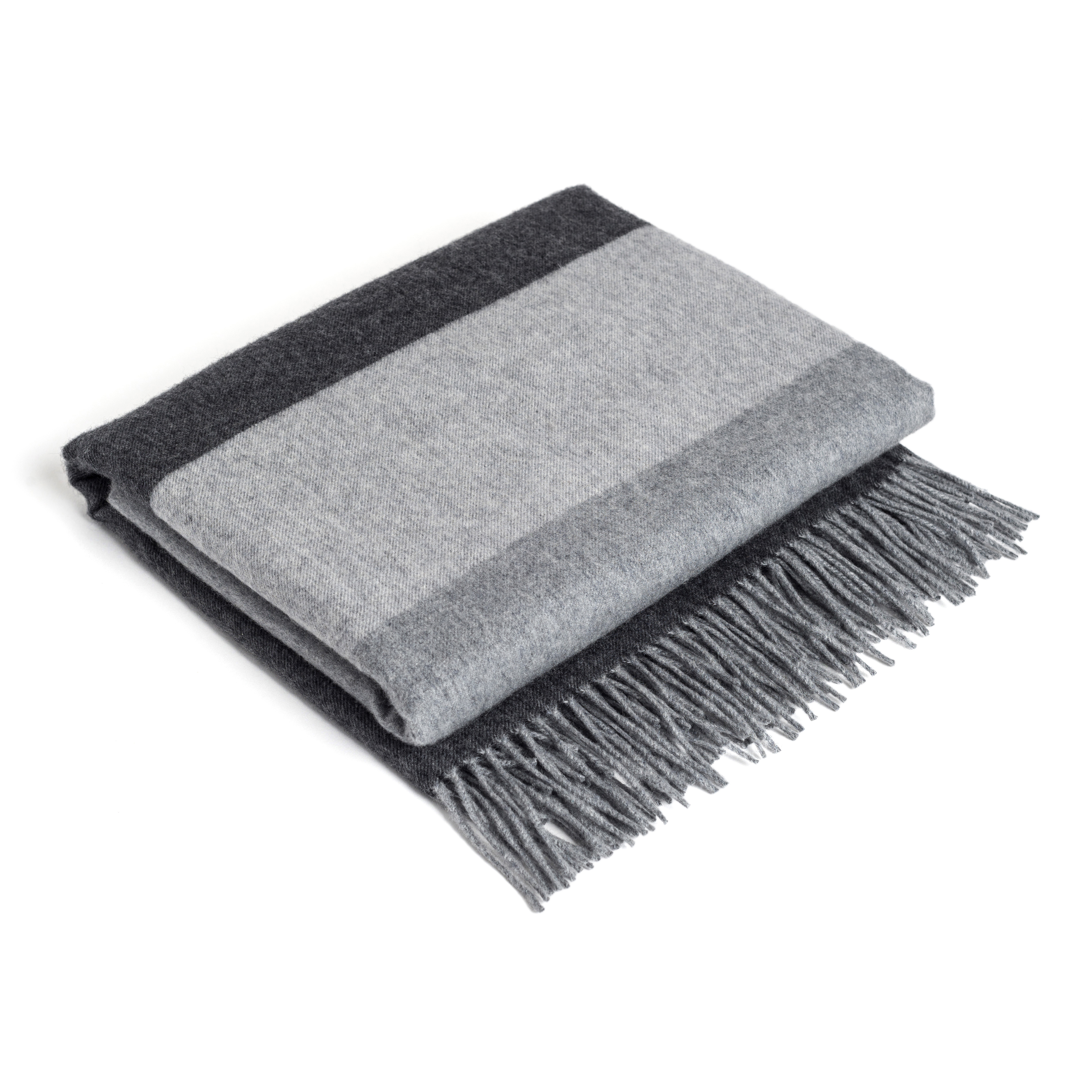 Cashmere Striped Throw - Thumbnail 2