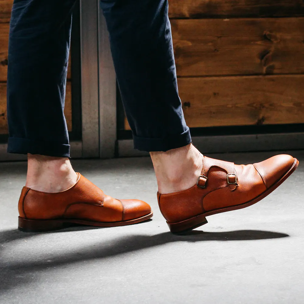 Crosby Square Diplomat Monk Strap - Cognac | undefined  display picture 1