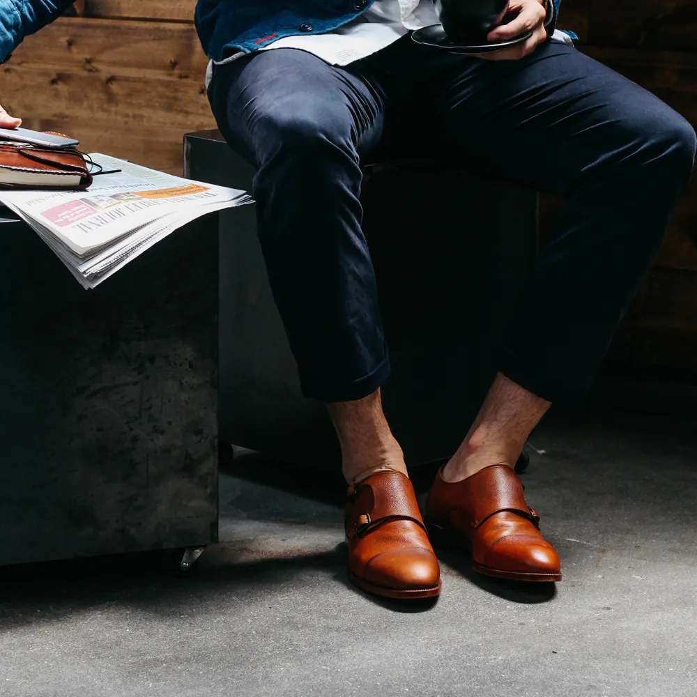 Crosby Square Diplomat Monk Strap - Cognac | undefined  display picture 3