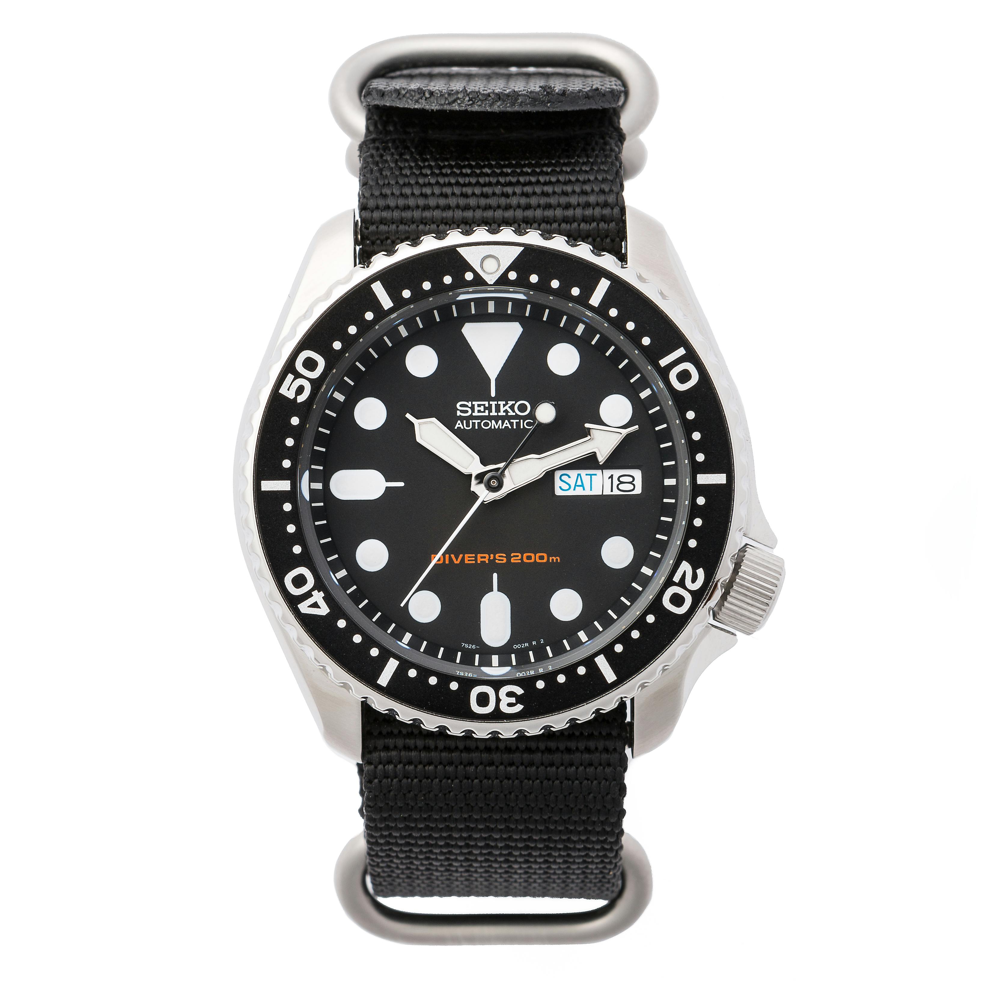 Huckberry Seiko Dive Watch - Black/ Black | Watches | Huckberry