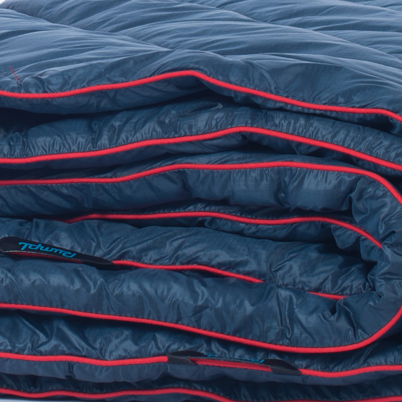 Rumpl Queen Puffy Blanket Deepwater/Red Blankets Huckberry