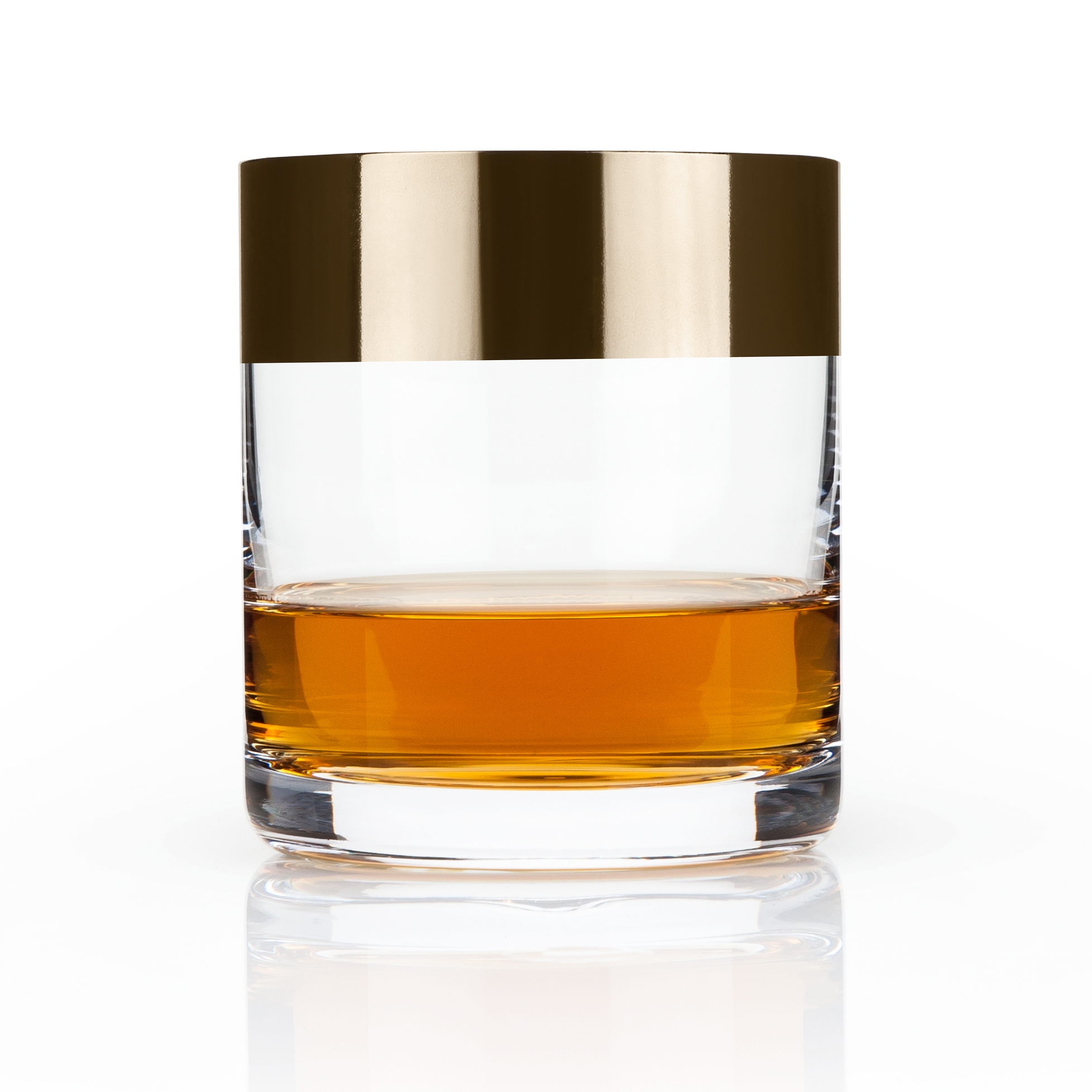 Viski Bronze Rim Tumbler Set Bronze Barware Huckberry