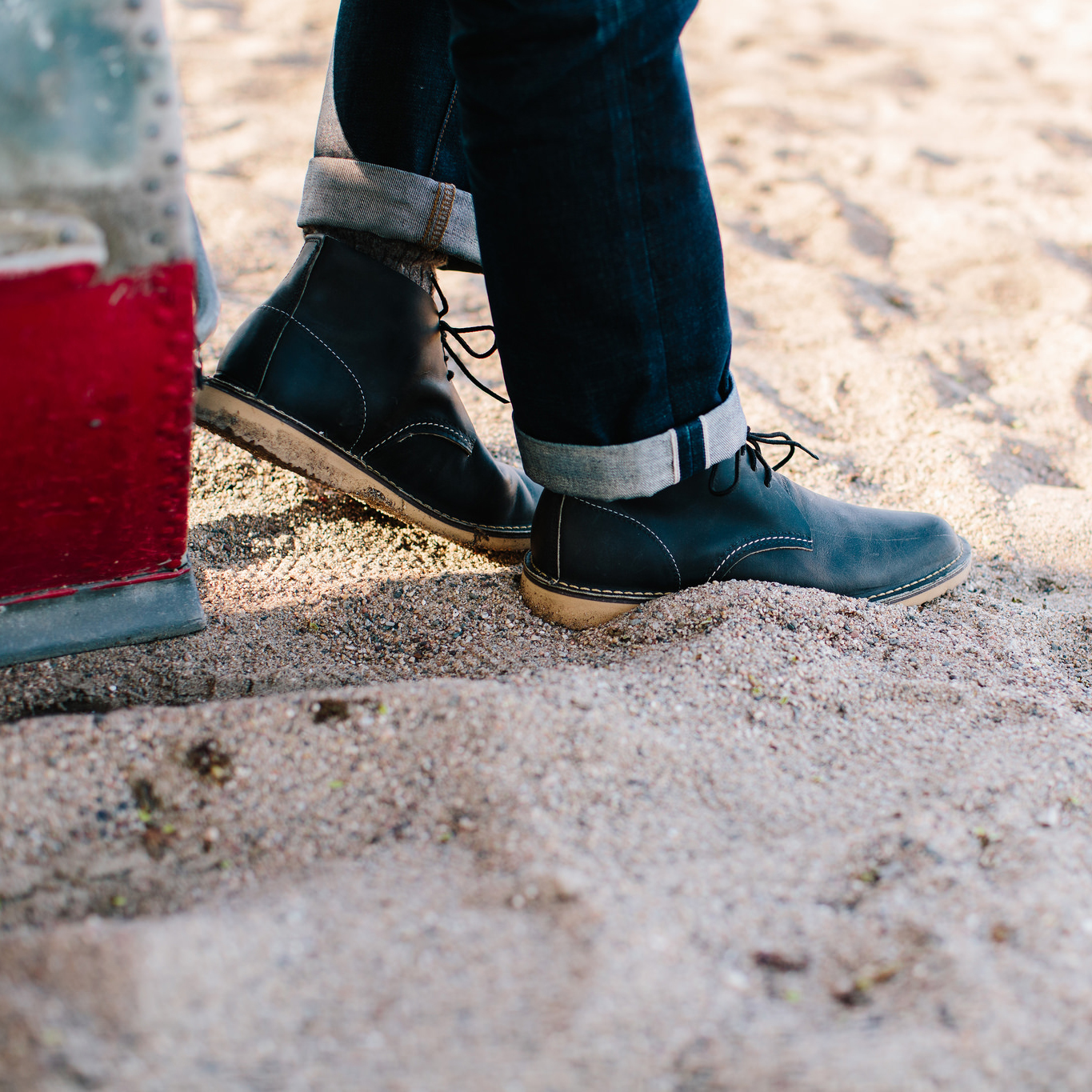 red wing weekender chukka charcoal