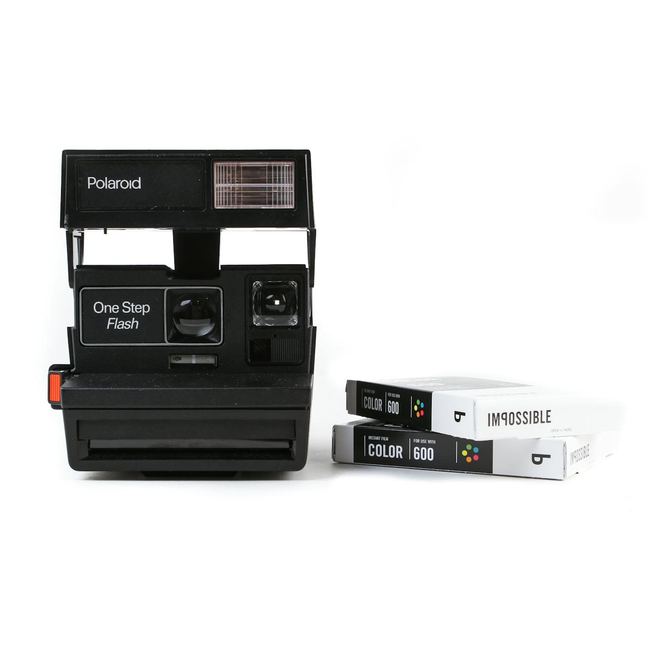 Impossible Project Polaroid Black Flash Camera Kit