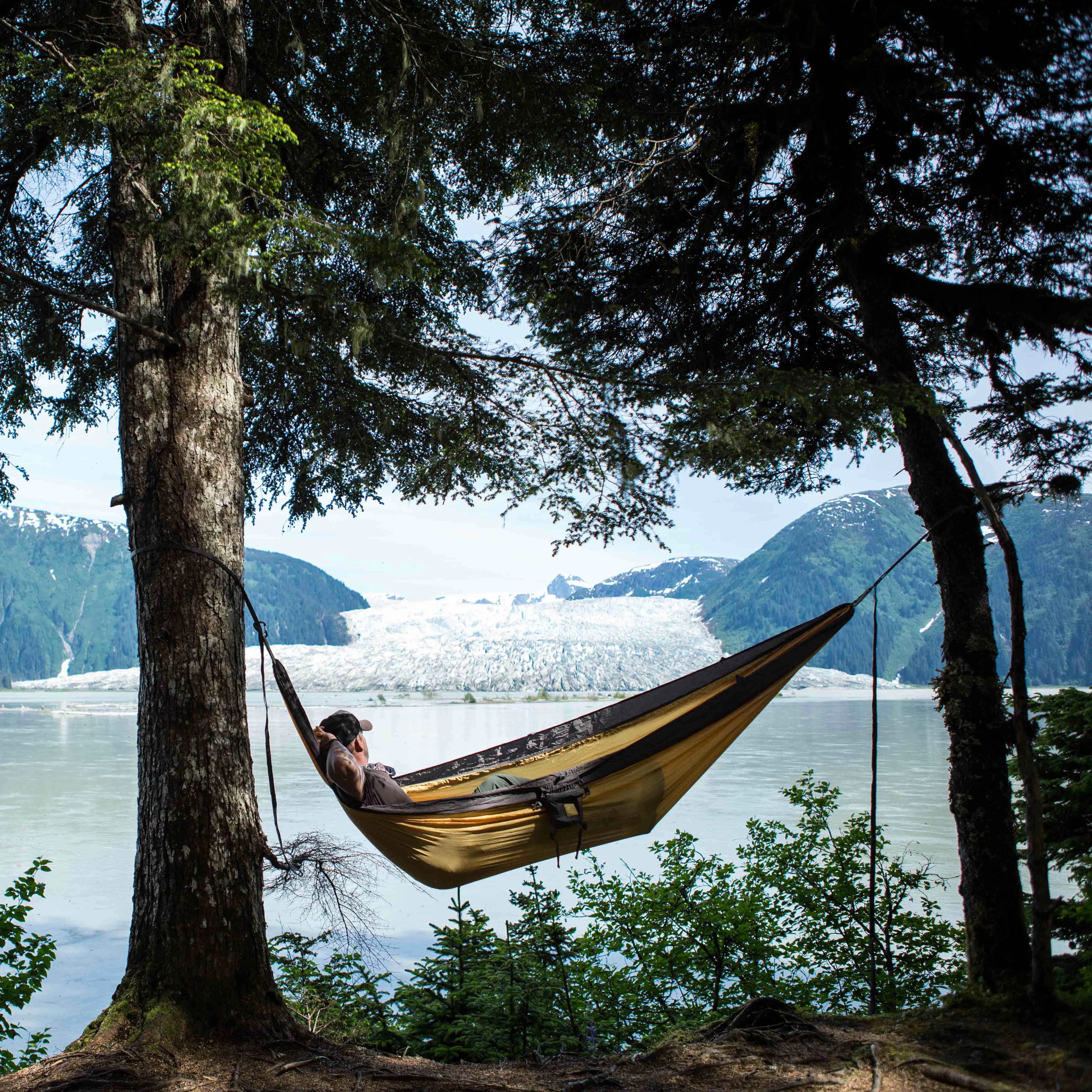 Kammok Roo Hammock + Python Straps - Sahara/Grey | undefined