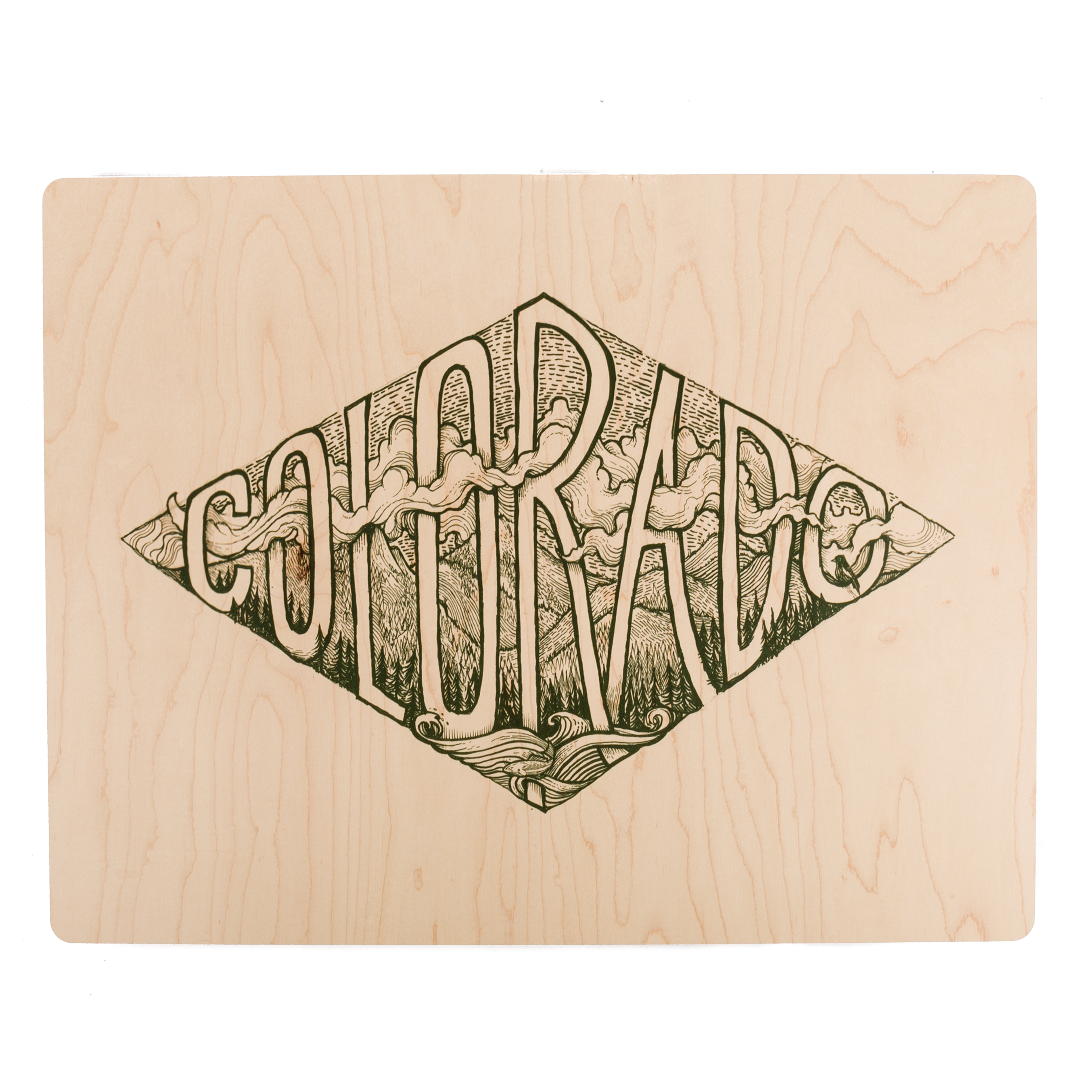 Meridian Line COLORADO WOOD WALL ART WOOD Art & Prints Huckberry