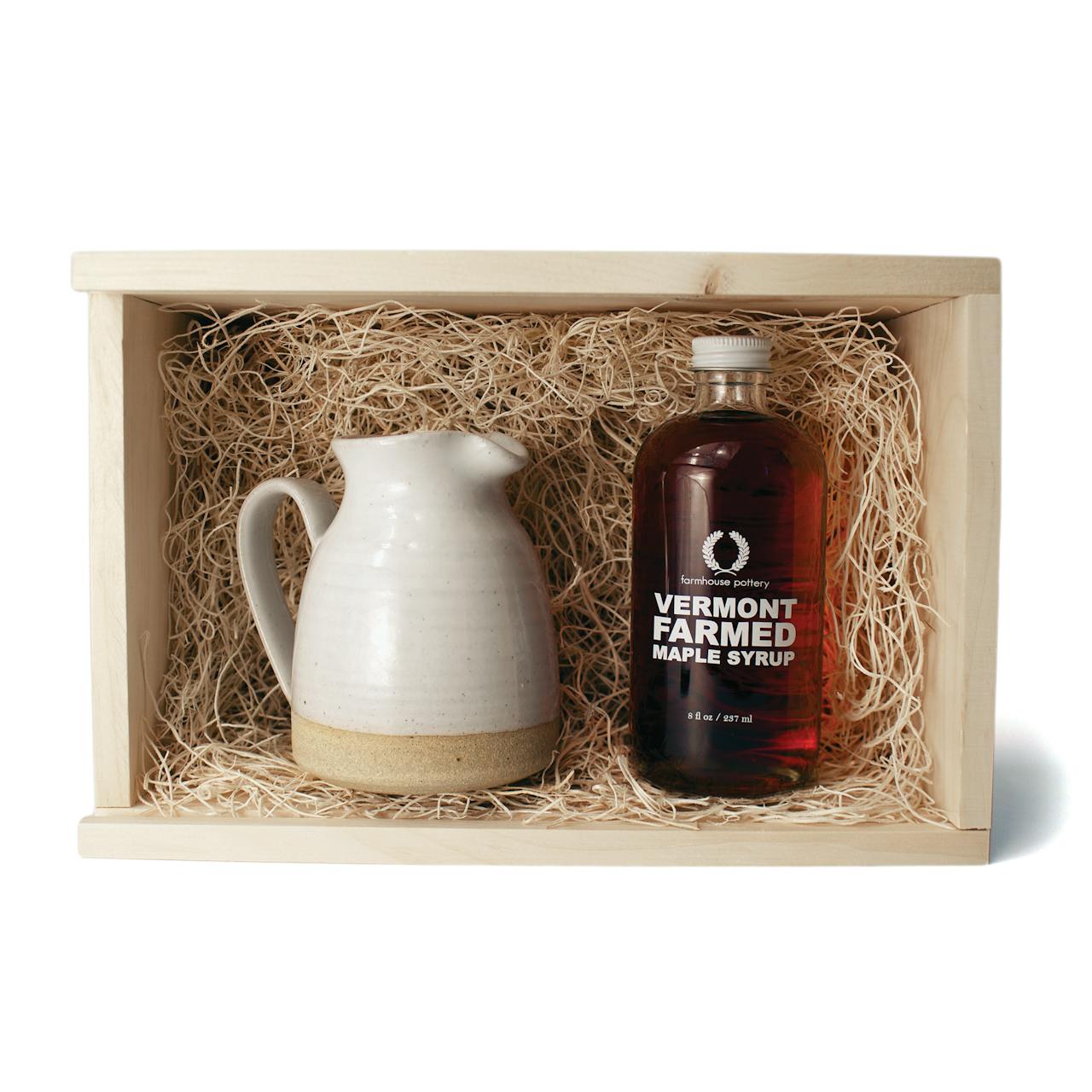 Farmhouse Pottery Syrup & Bell Pitcher