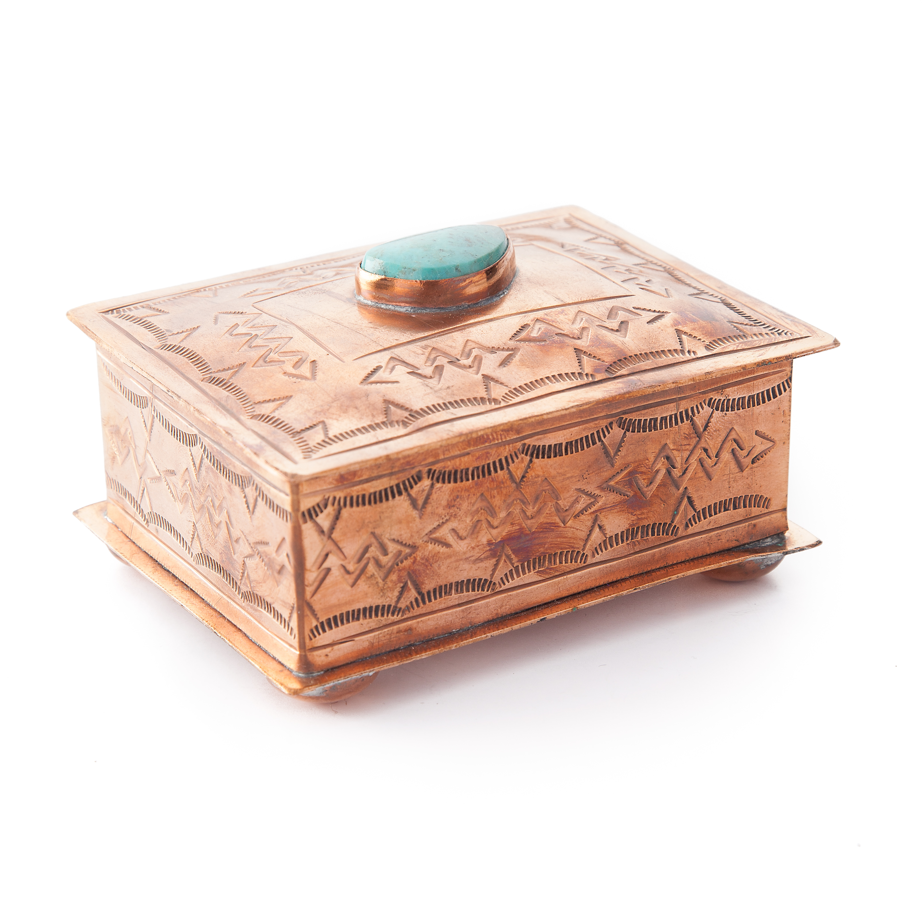 J. Alexander Copper Turquoise Jewelry Box Copper Housewares Huckberry