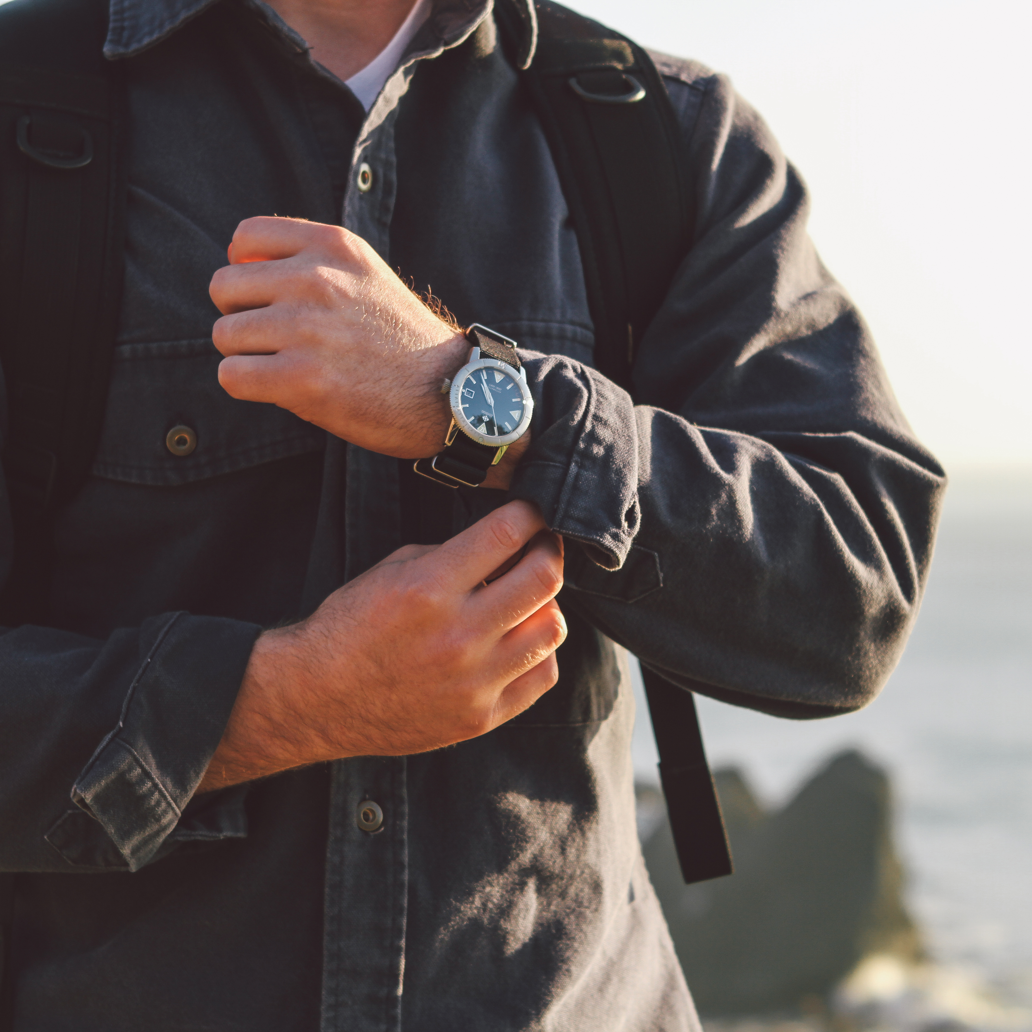 Zodiac Sea Wolf - Black / Black Nato | undefined | Huckberry