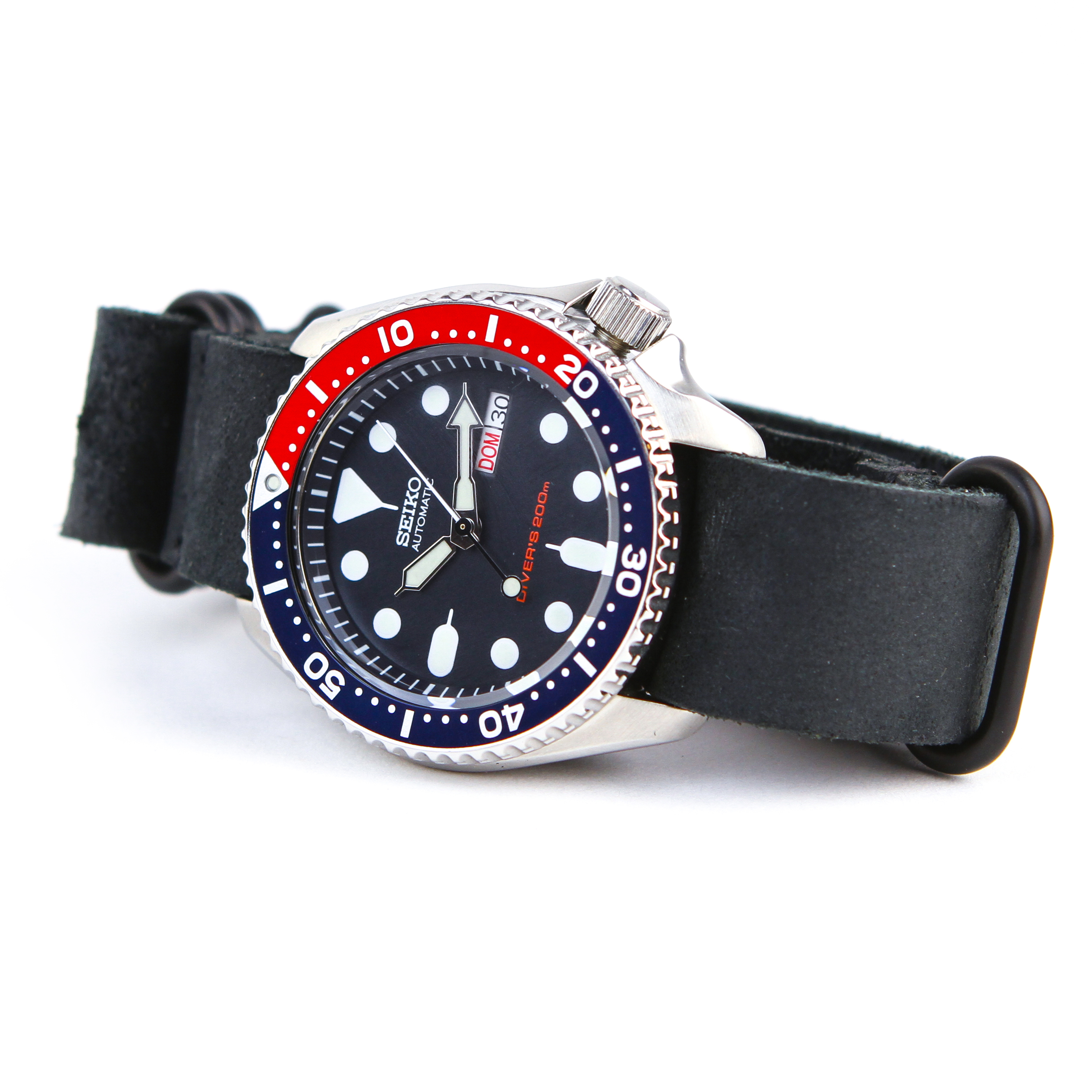 【福袋セール】 Huckberry Seiko Dive Watch - Red/ Blue Face w/ Coal Band 時計