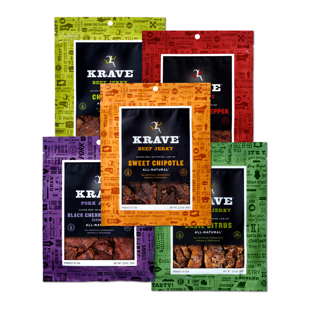 Krave Jerky Jerky Variety Pack N/A Kitchen Huckberry