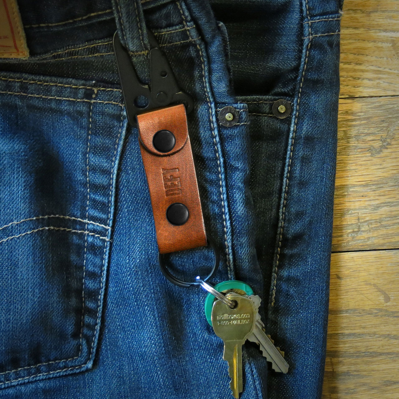 Defy Bags Leather Key Chain Rio Pocket Tools Huckberry