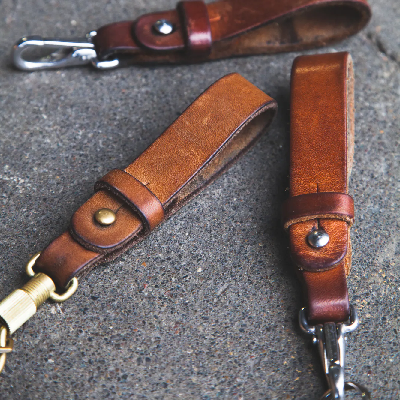 Tanner Goods Key Ring Lanyard - Hickory | undefined | Huckberry