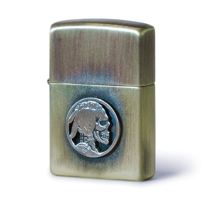 It doesn’t get much more American than a zippo with a carved hobo nickel.