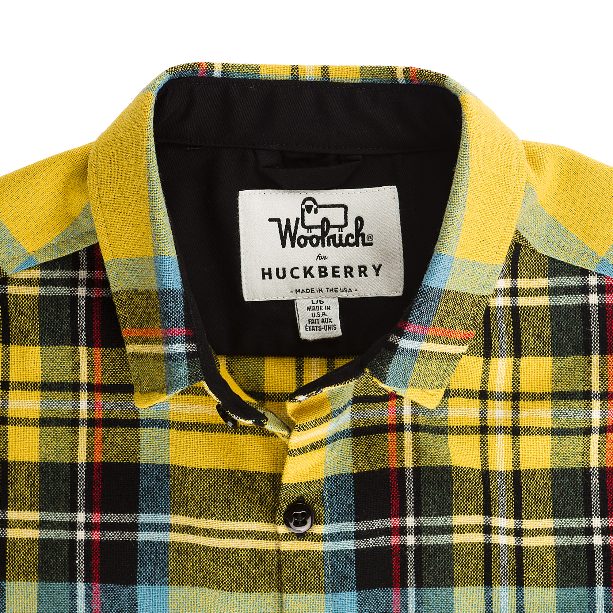 Woolrich x Huckberry Wool Overshirt - Yellow Plaid
