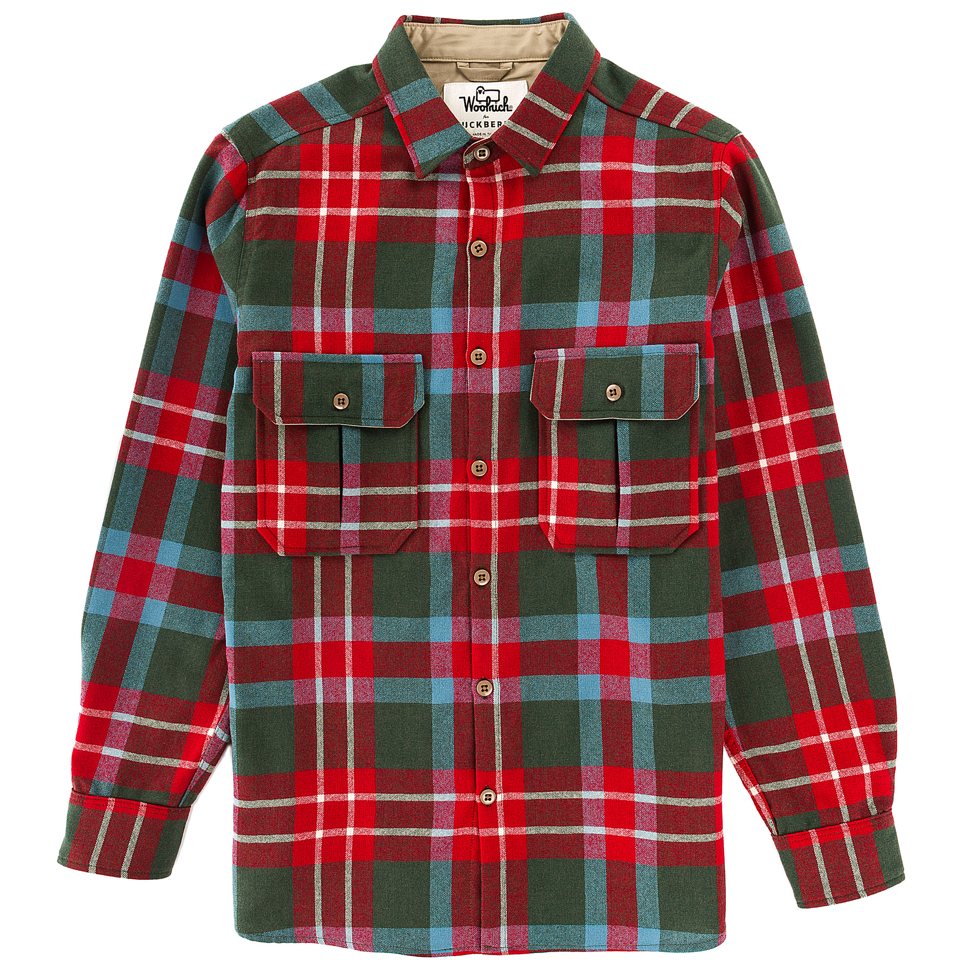 Woolrich x Huckberry Wool Overshirt - Red Plaid | undefined