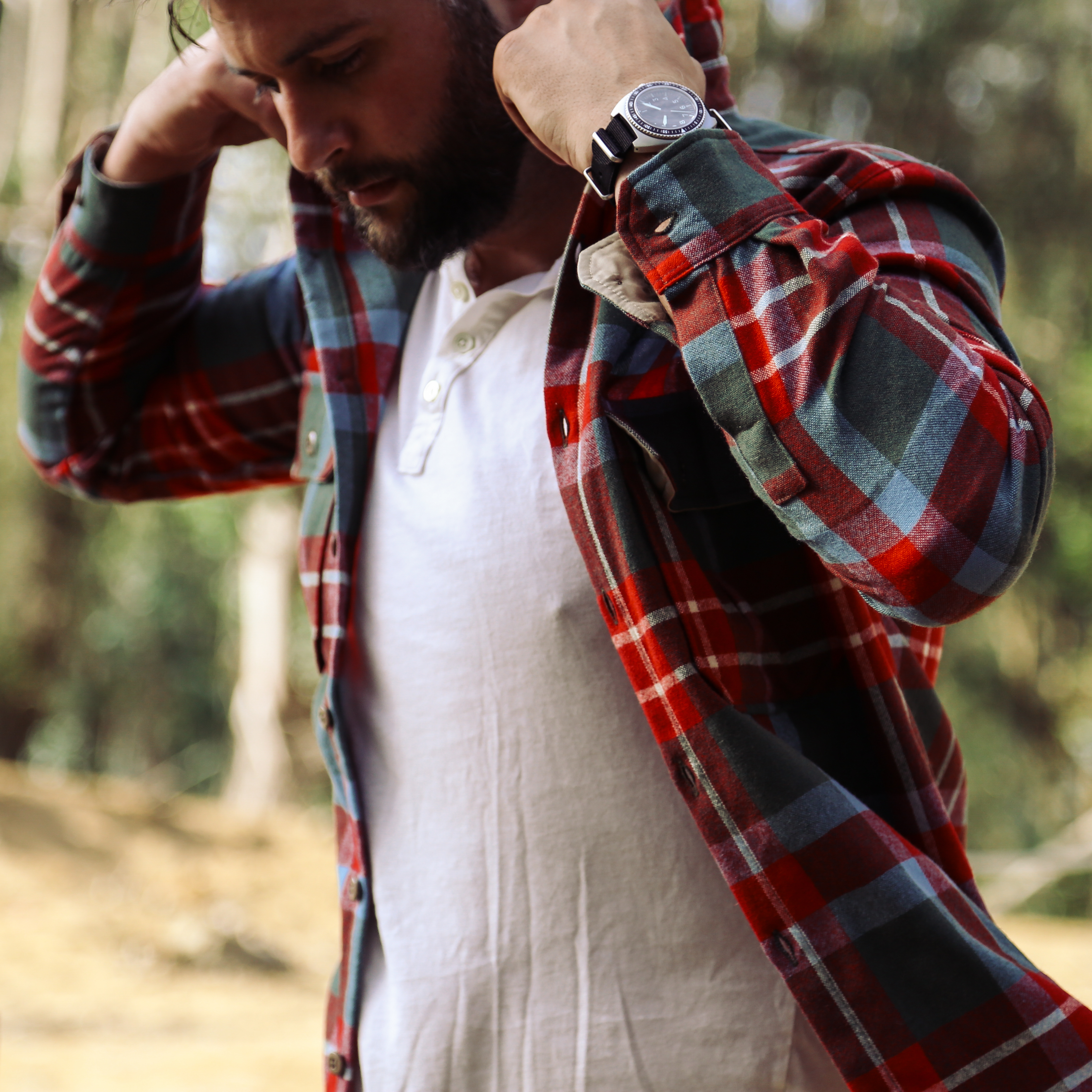 Woolrich x Huckberry Wool Overshirt - Red Plaid | undefined