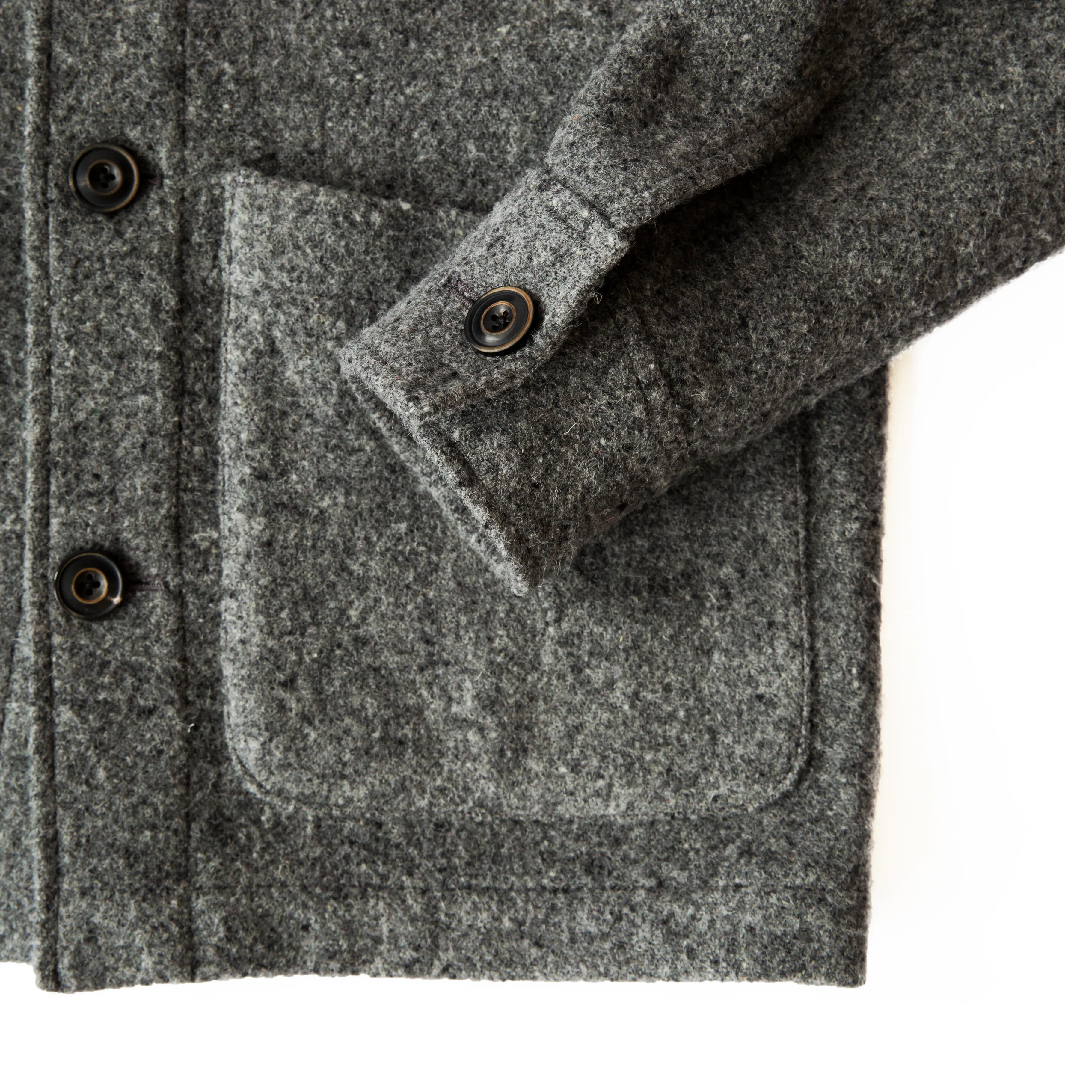 Wilson and Willy's Wool Chore Coat - Heather Gray | undefined
