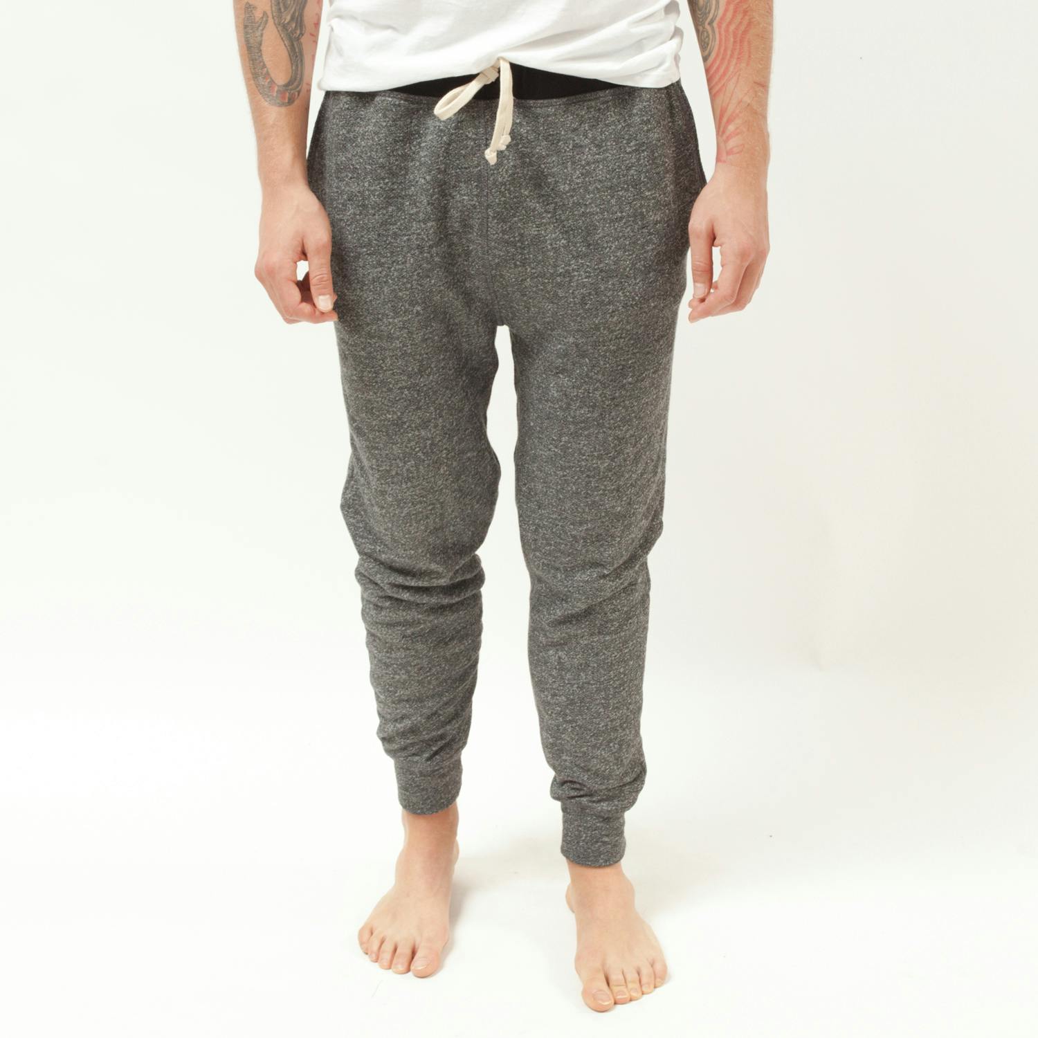 Men's Tall French Terry Sweatpants: Grey Mix Sweatpants