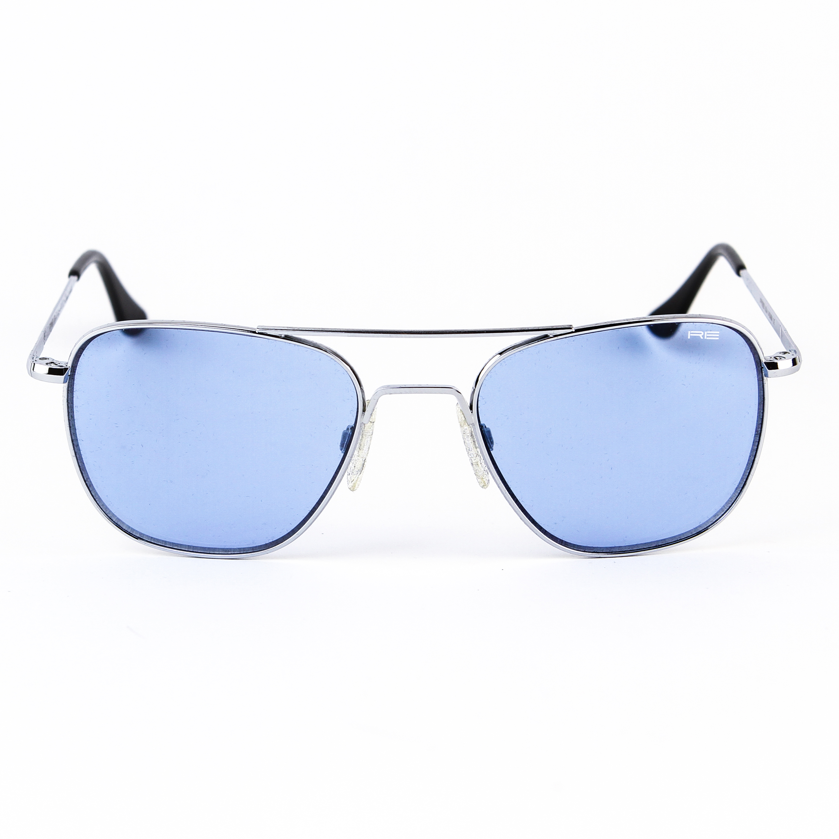 Randolph Engineering AVIATOR SKULL 55mm BRIGHT CHROME BLUE