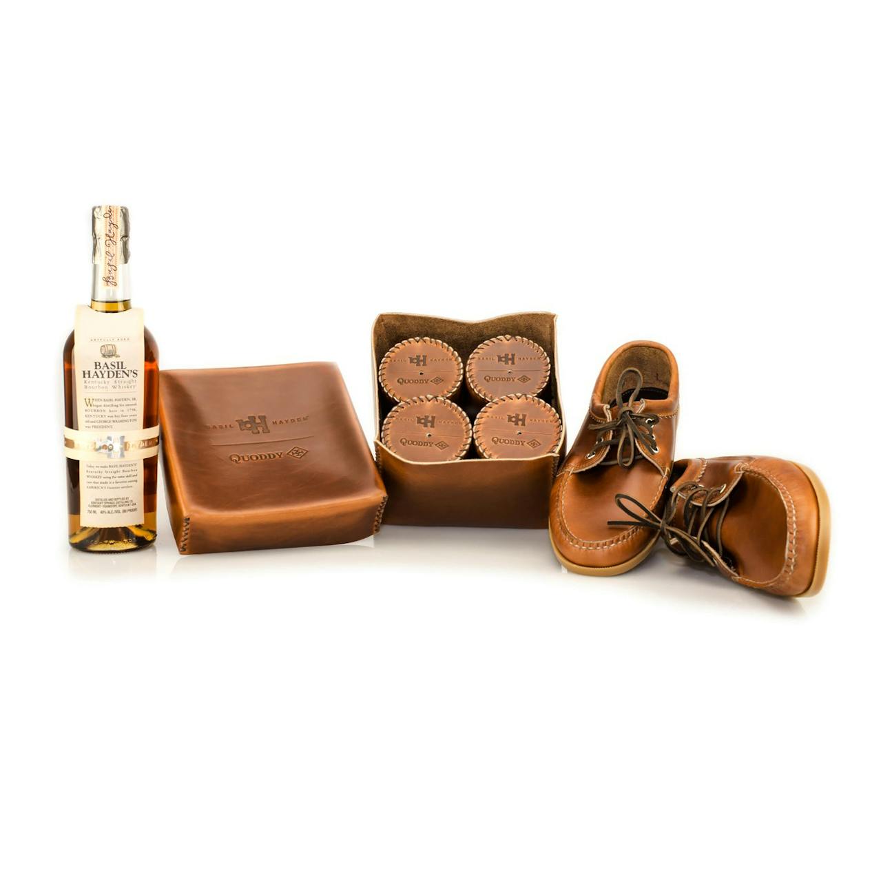 Basil Hayden’s Bourbon & Quoddy Limited Edition Drinking Shoe Gift Set