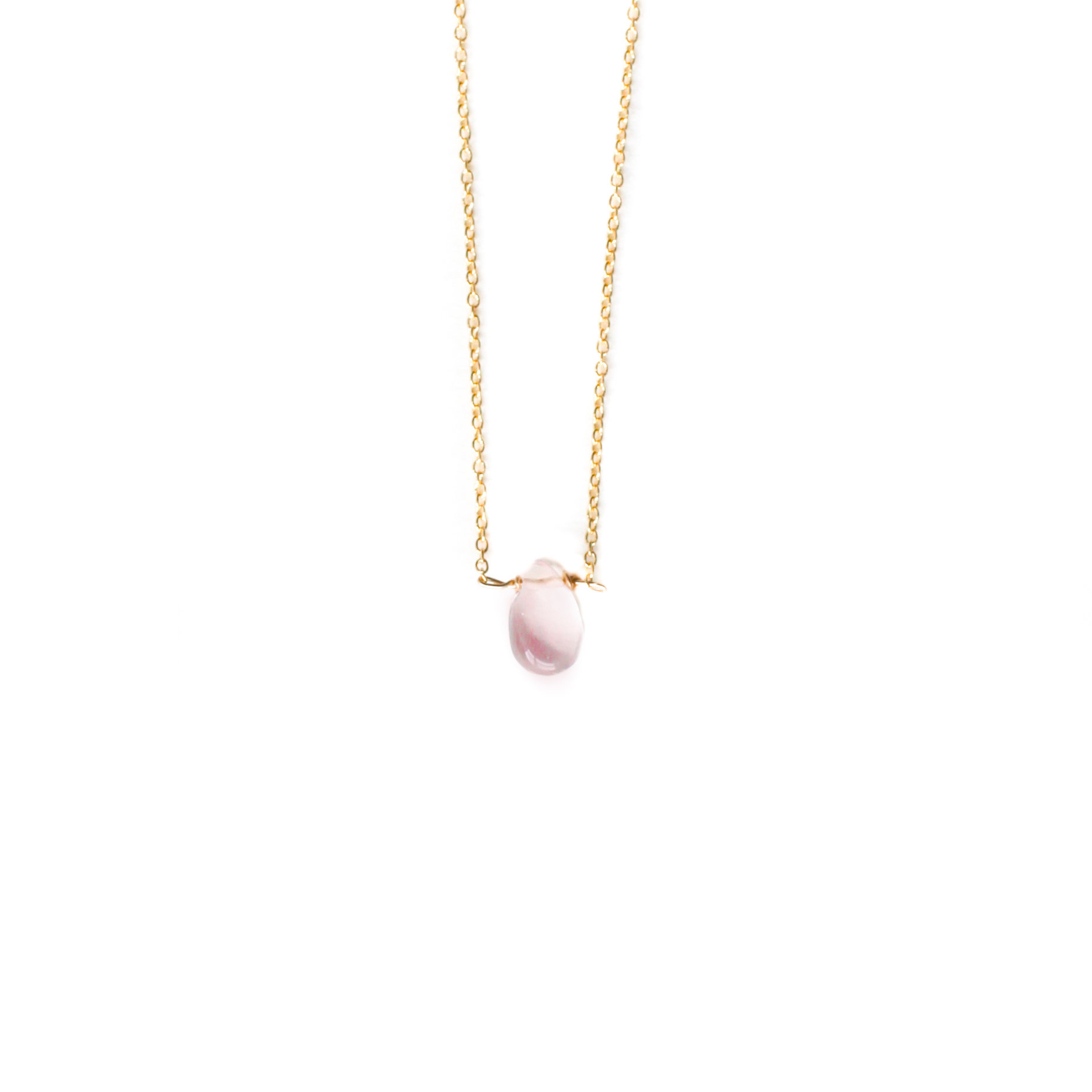 Julia Szendrei Rose Quartz Teardrop Necklace | Huckberry