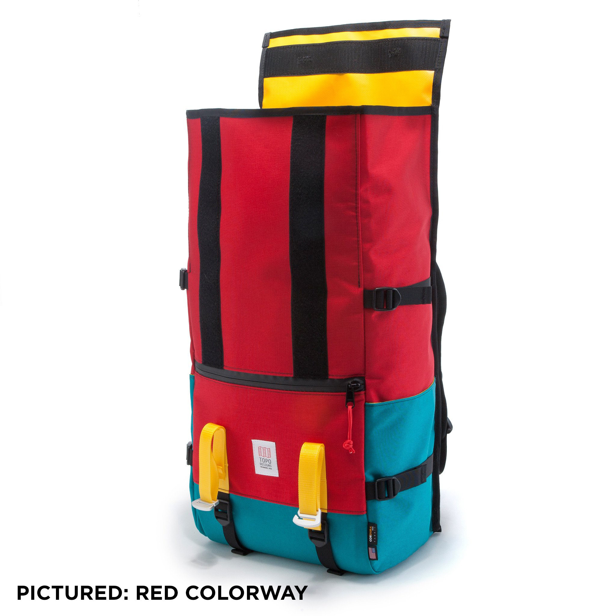 TOPO DESIGNS バックパック 819656016842 TDRP015 RED TEAL Topo Designs Mountain Pack - Red | undefined | Huckberry