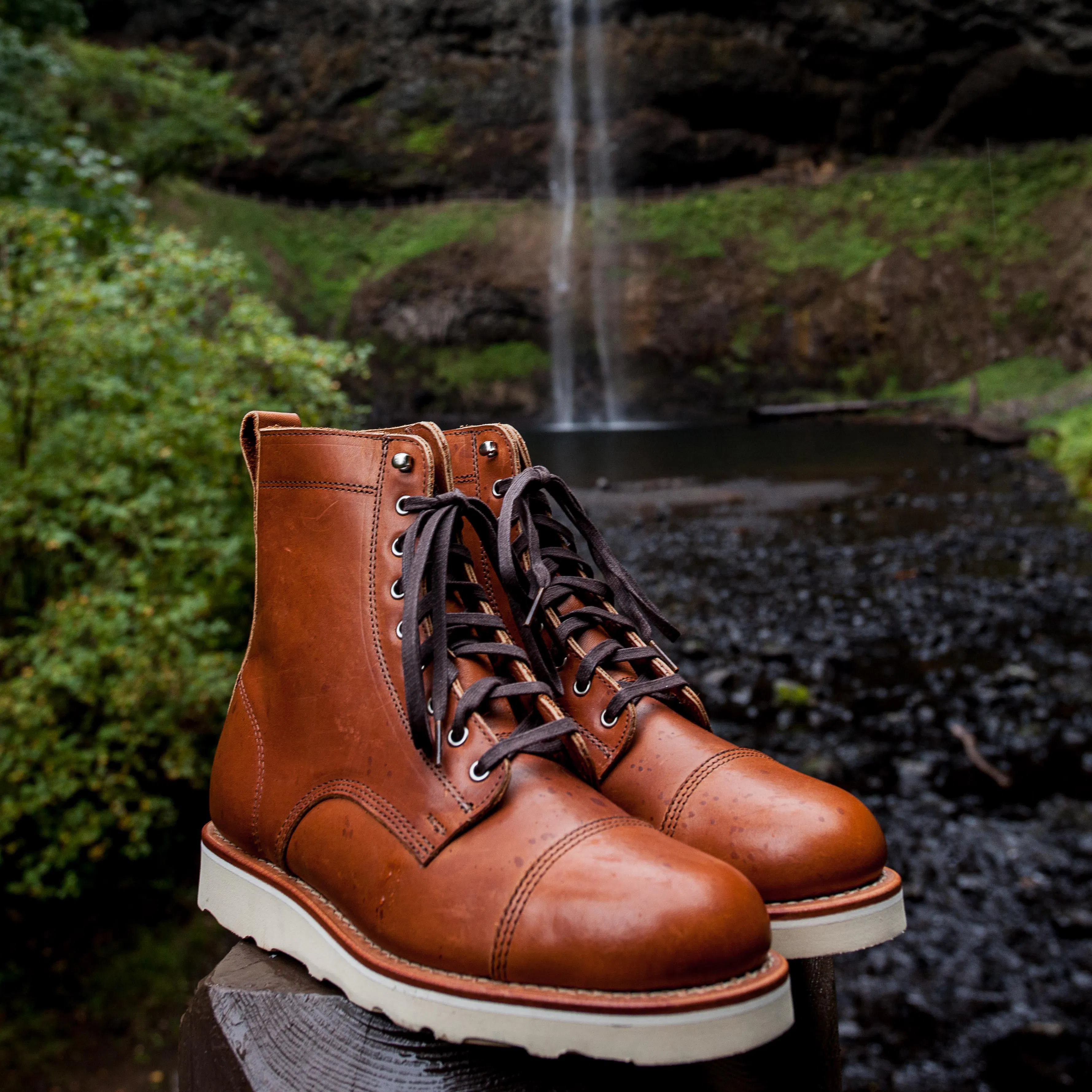 VGUC Rancourt & Co. x Helm x Huckberry Hunter Teak Cap Toe Boot Maine USA 10 D VGUC Rancourt & Co. x Huckberry Brunswick Boot Bison Brown  main image 3