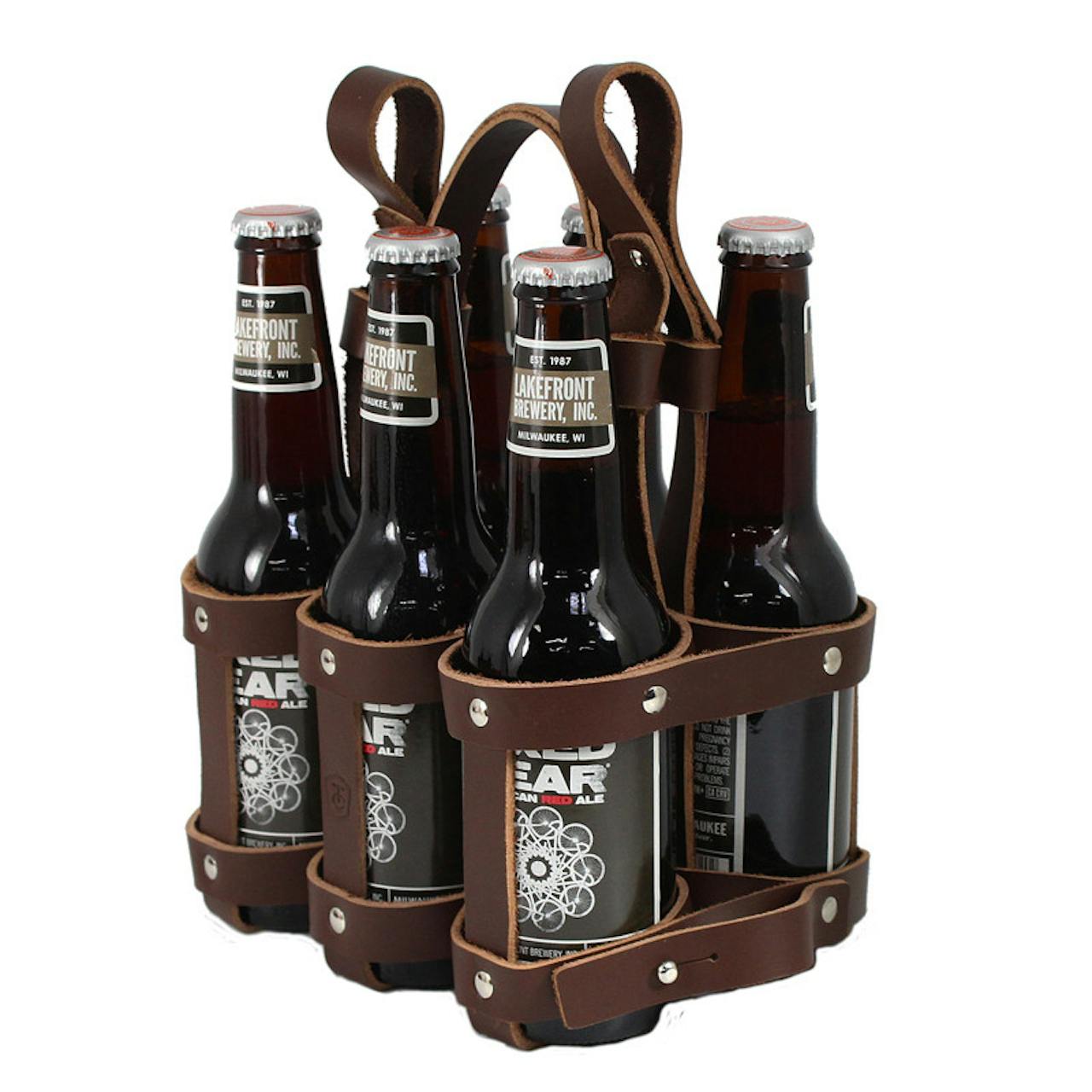 Fyxation Leather 6-Pack Caddy