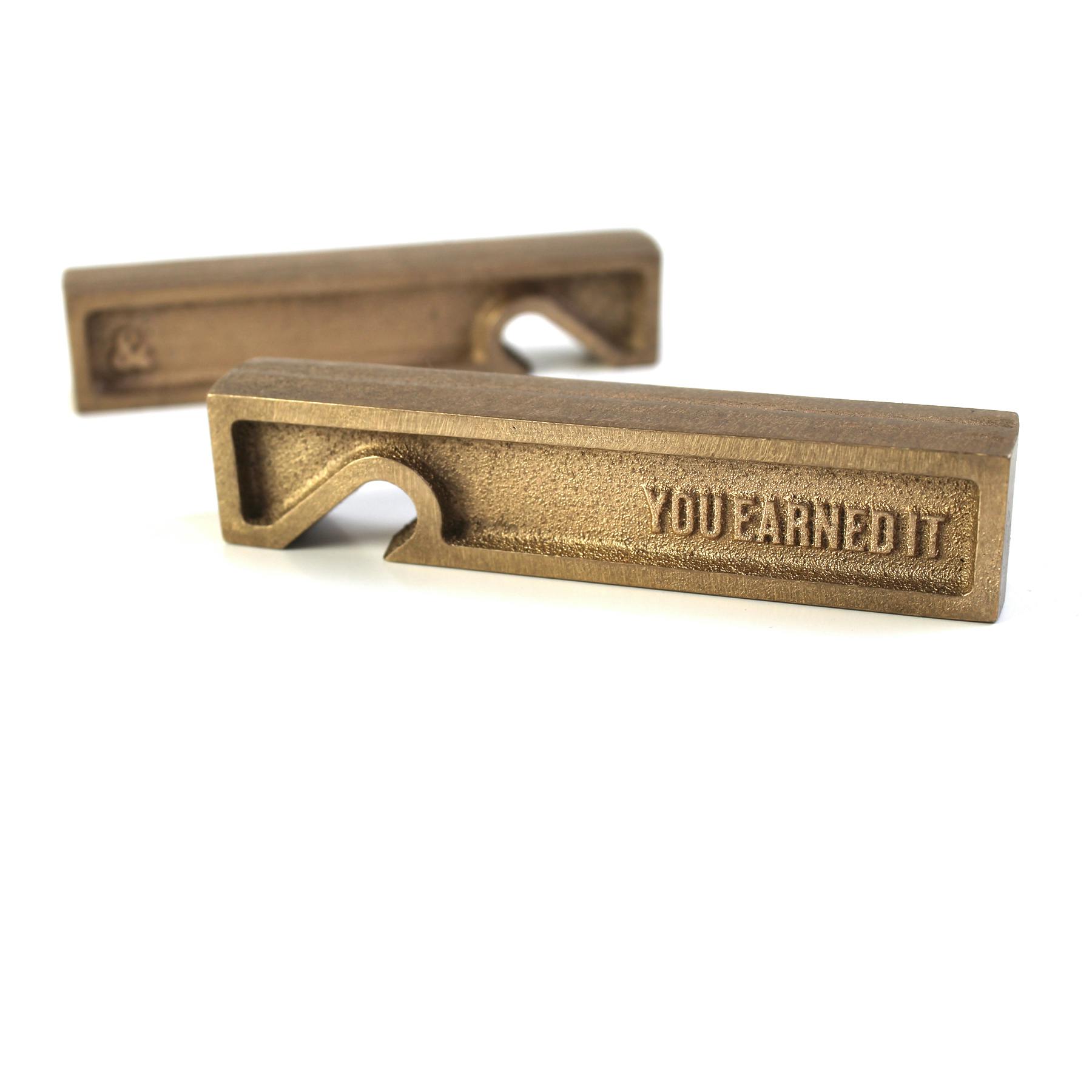 Our discount Rustic, White & Wood Brass Bottle Top Opener • Palm