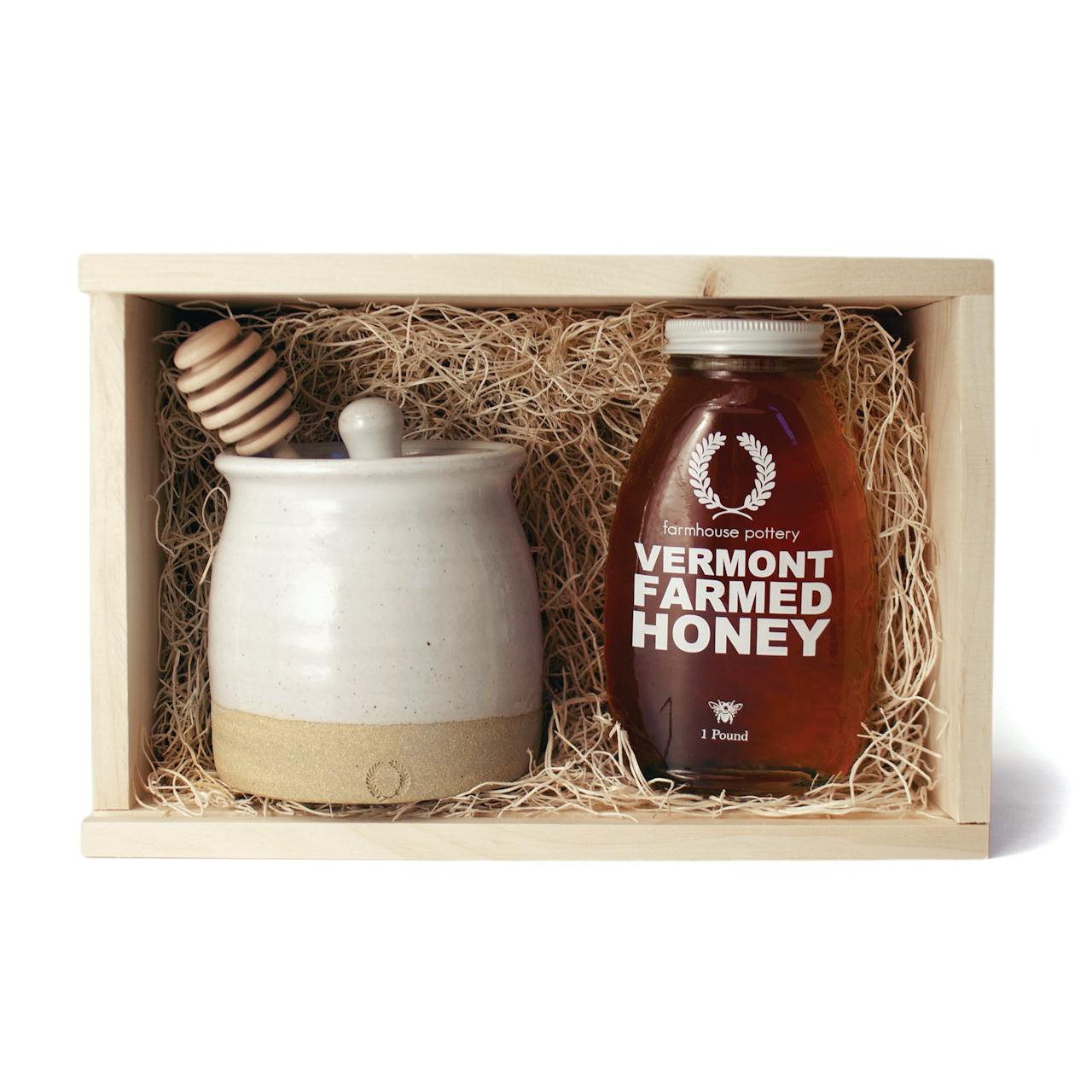 Farmhouse Pottery Honey & Beehive Honey Pot