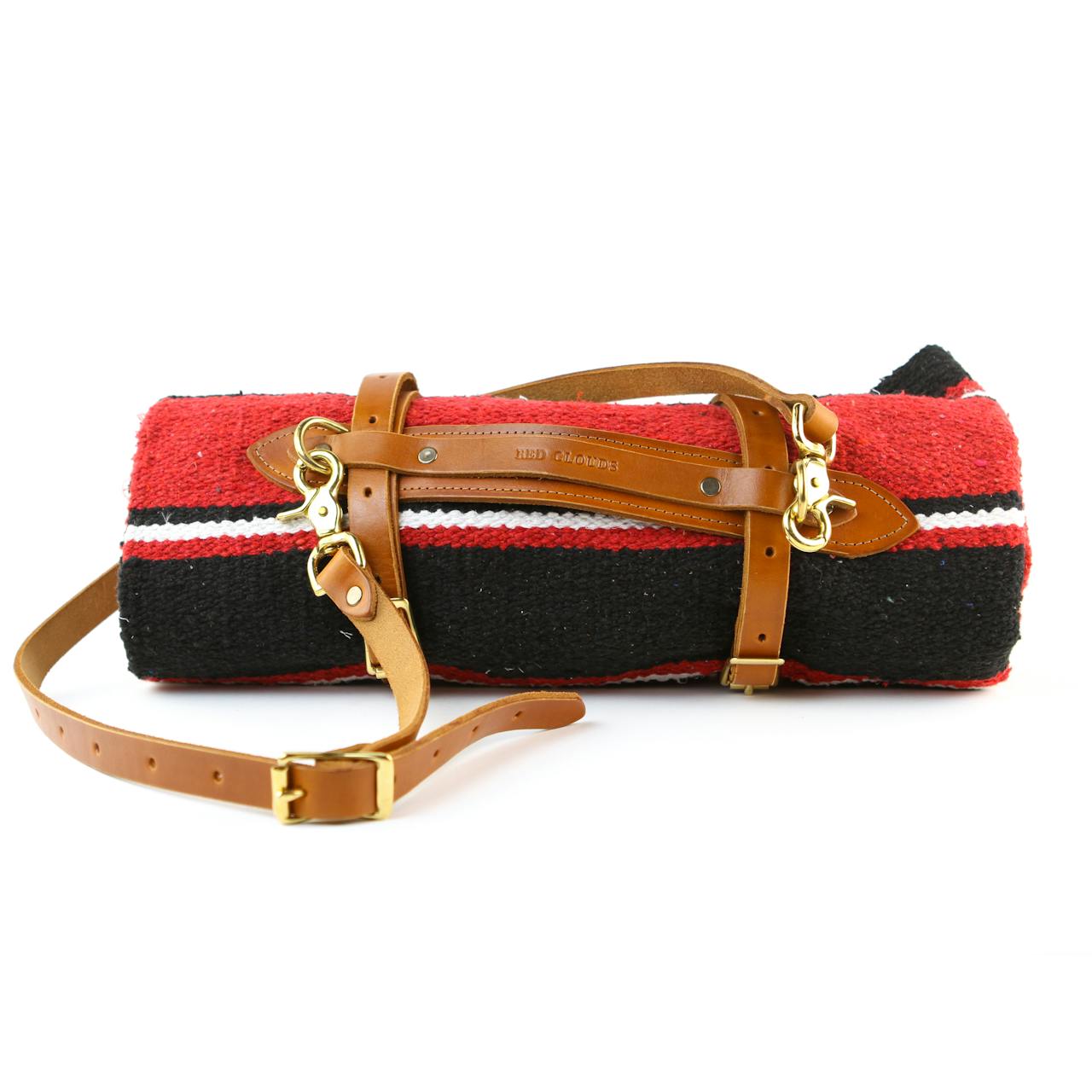 Leather Blanket Carrier - Red Clouds Collective - Made in the USA