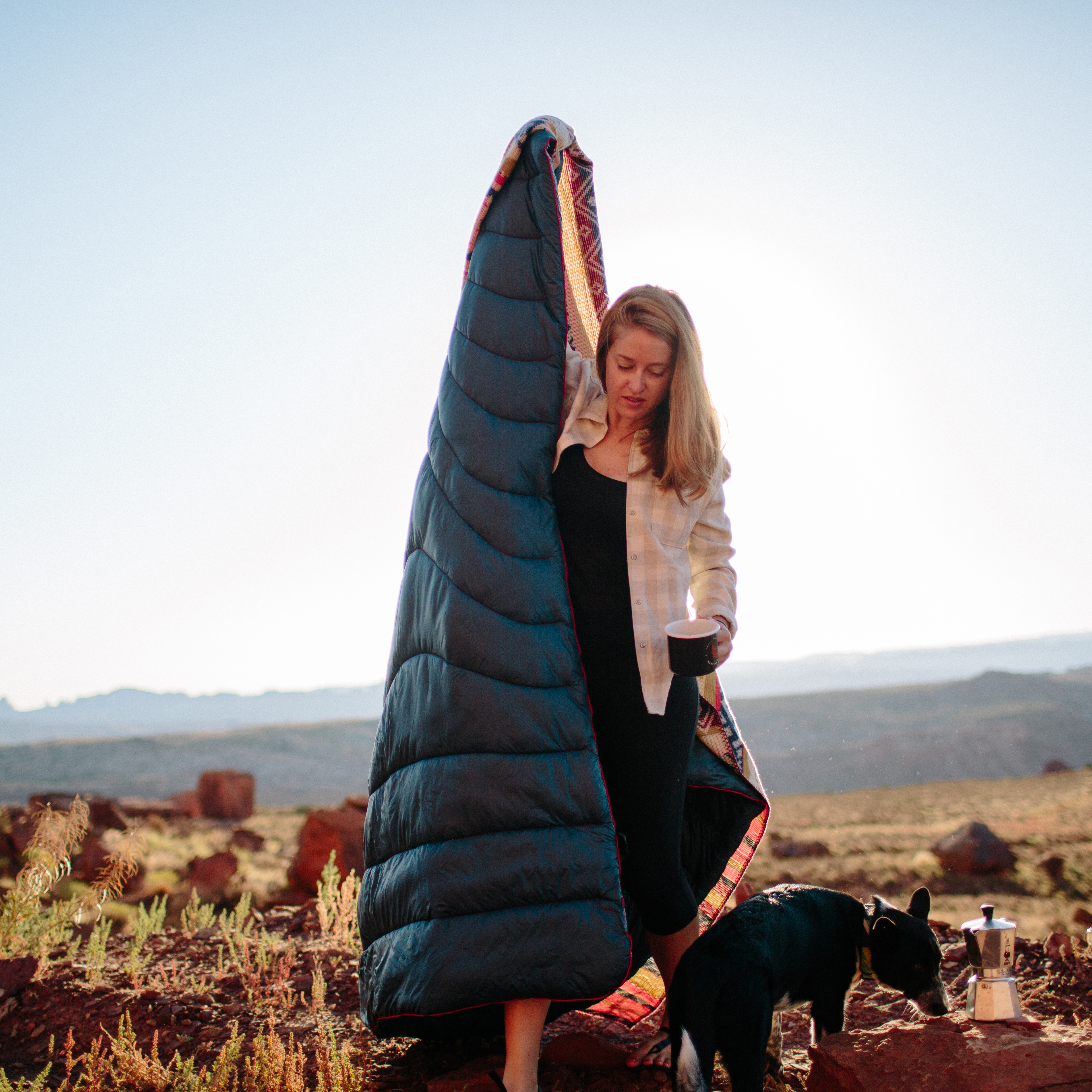 Rumpl Puffy Blanket 新品未使用 Original Puffy Blanket - Valley Dawn | Rumpl Blankets For