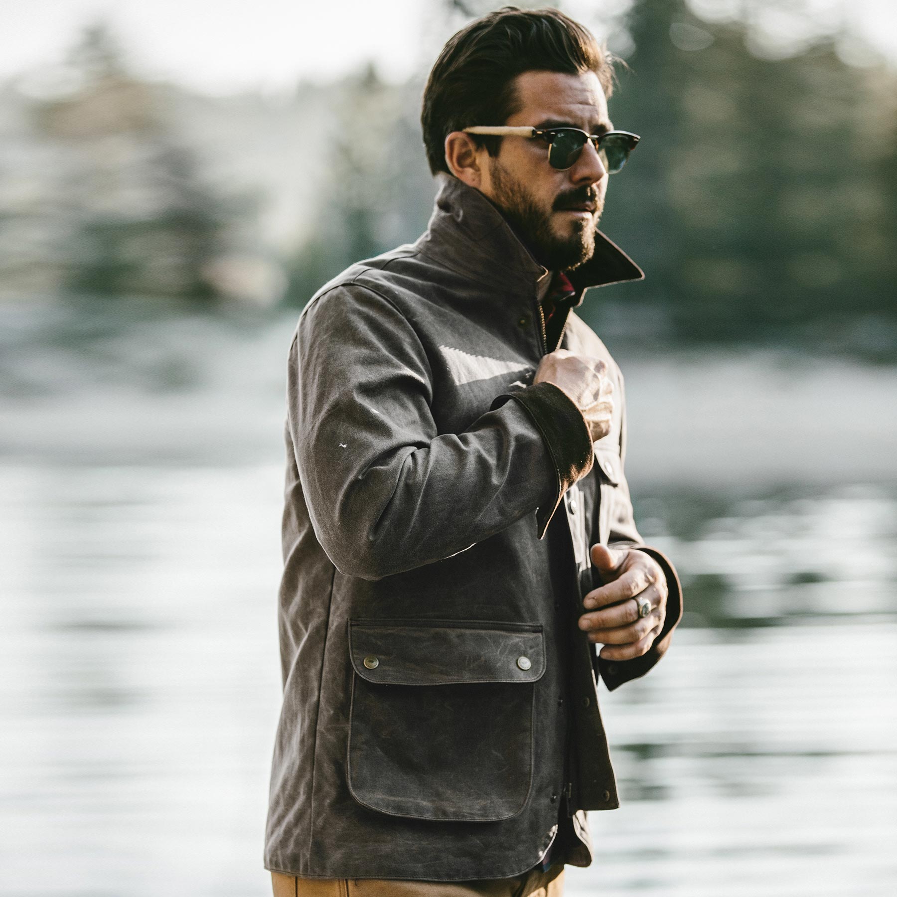 taylor stitch waxed rover jacket