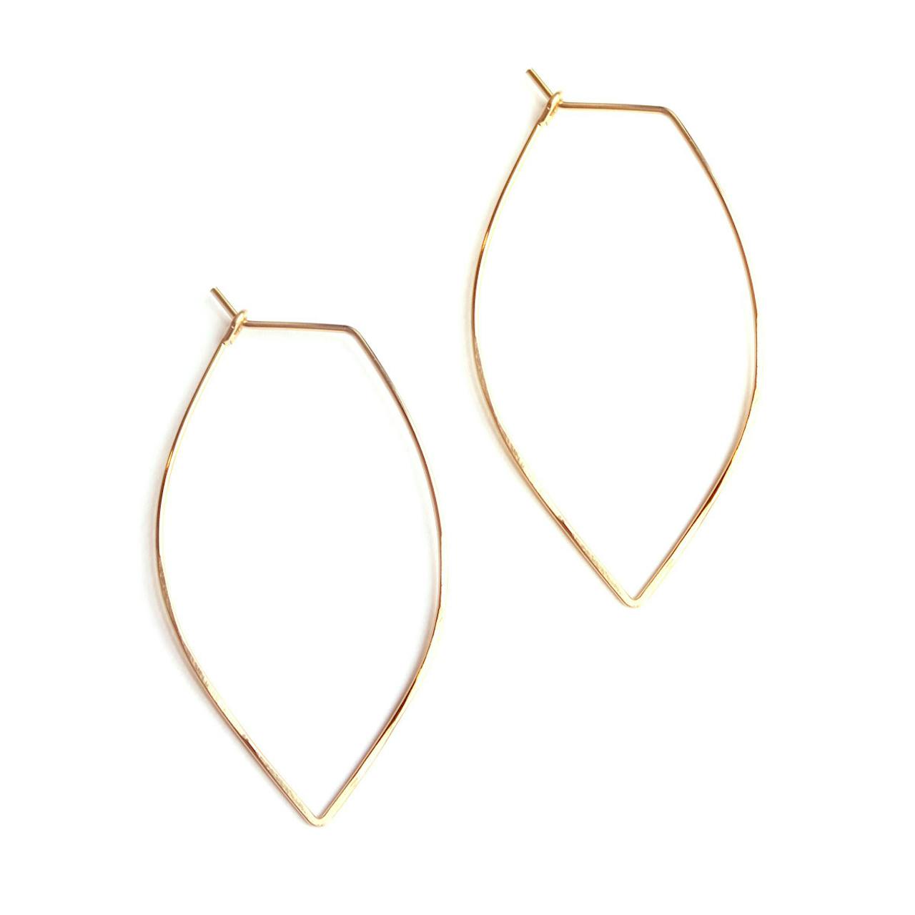 April Soderstrom Small Leaf Earrings - Gold
