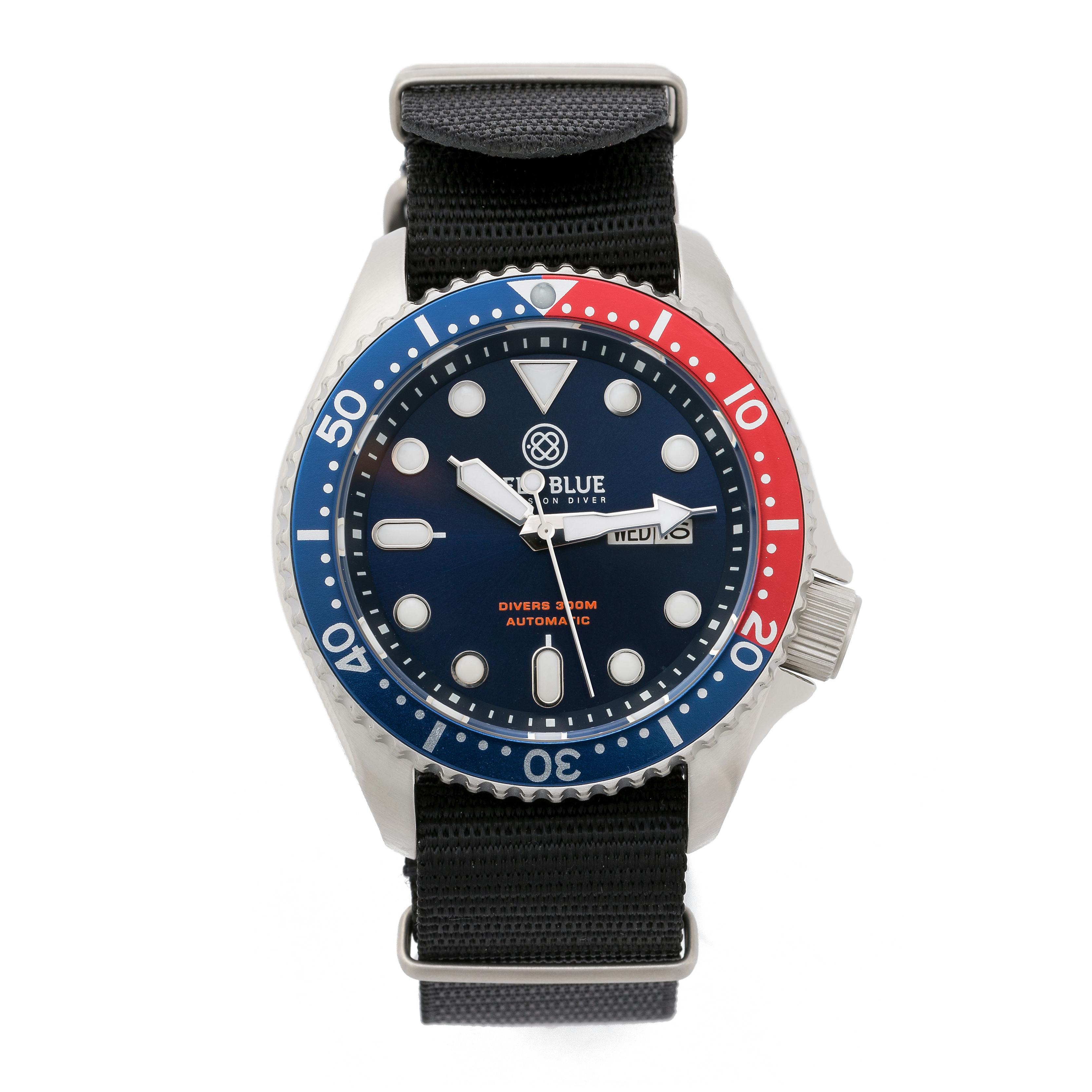 Deep Blue Nato Diver 300 Automatic SS Diver Blue undefined