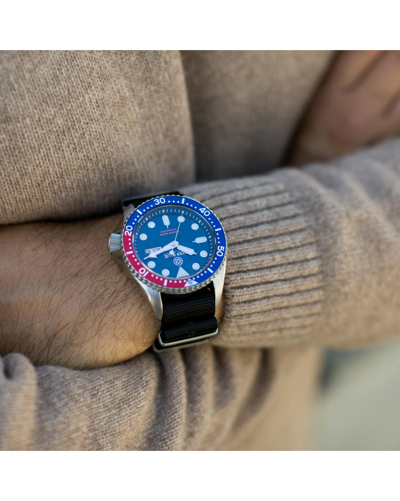 Deep Blue Nato Diver 300 Automatic SS Diver Blue undefined