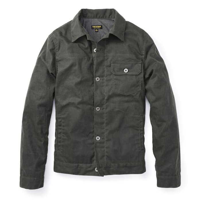 Flint and Tinder FlannelLined Waxed Trucker Jacket Huckberry